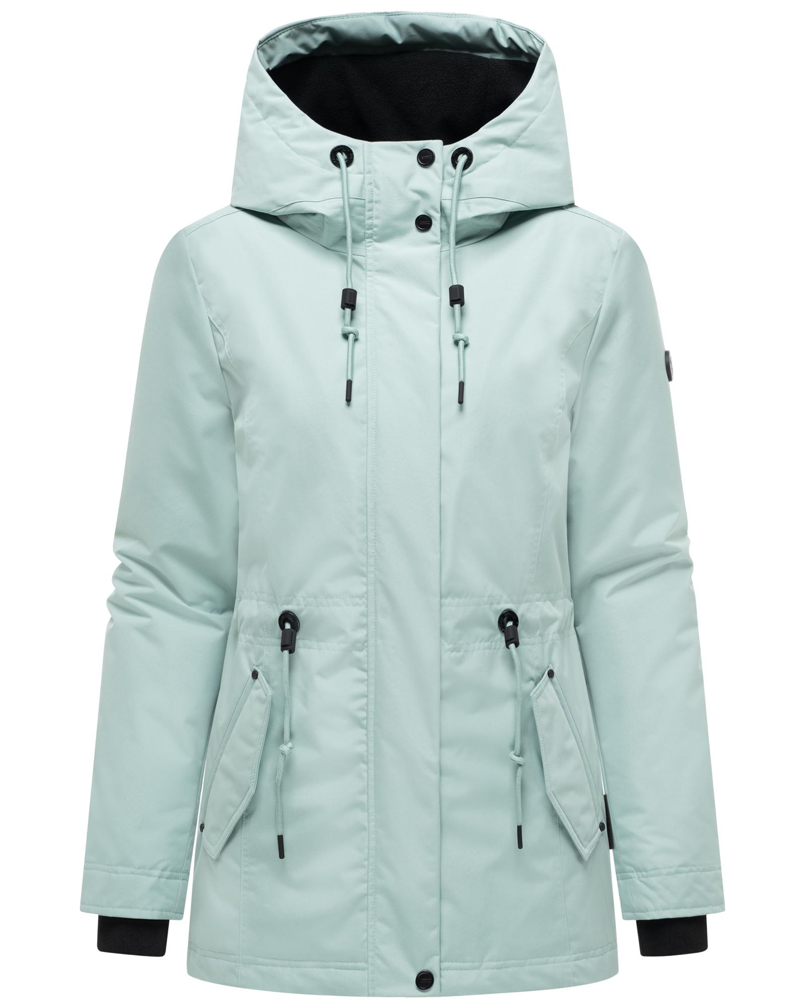 Navahoo "Nibellaa 14" mit Kapuze Warme Damen Jacke mit Taillenzugkordel
