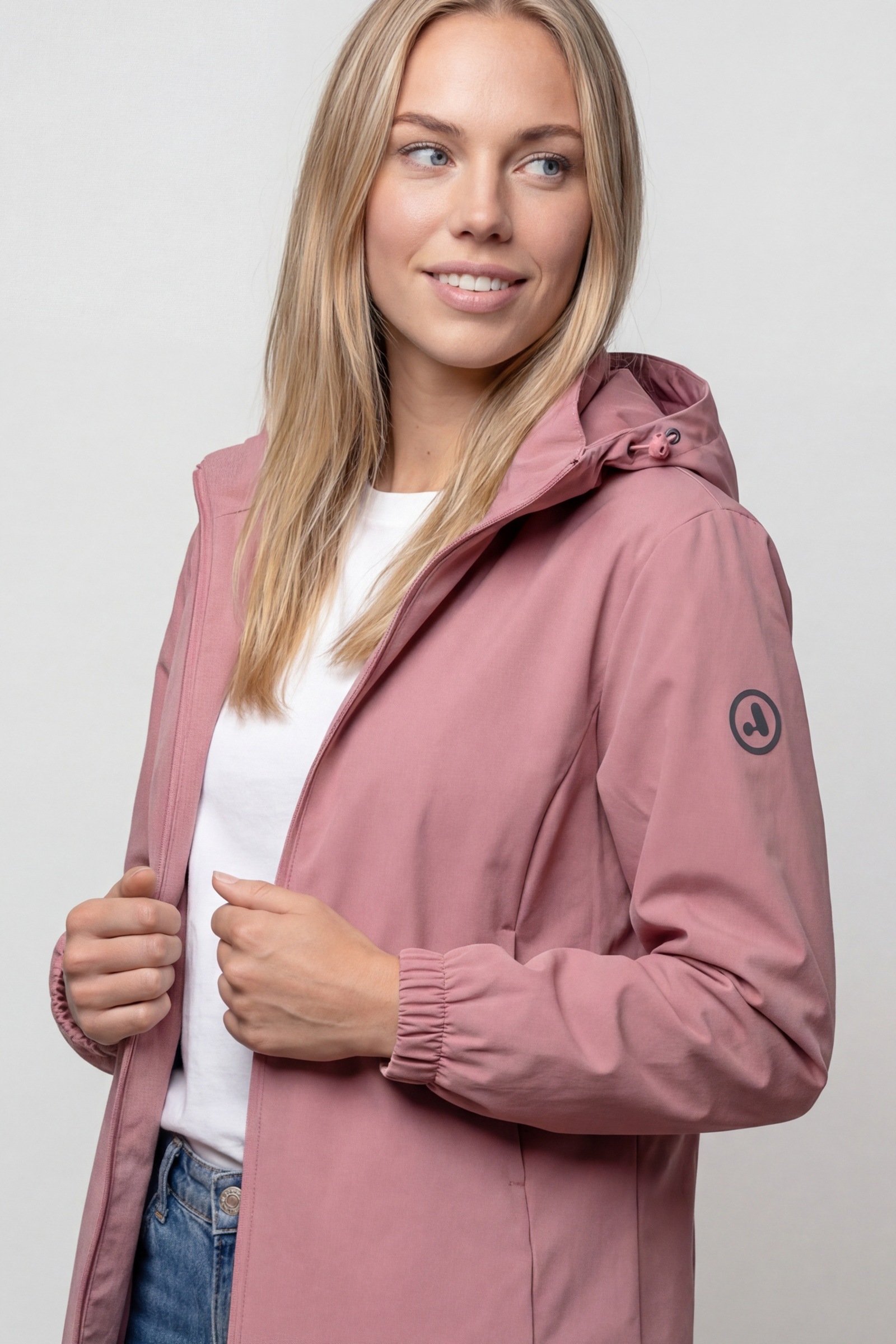 Alife & Kickin Sommerjacke »Damen TorilAK A Übergangsjacke, Jacke« lange Übergangsjacke mit abnehmbarer Kapuze und Reißverschluss