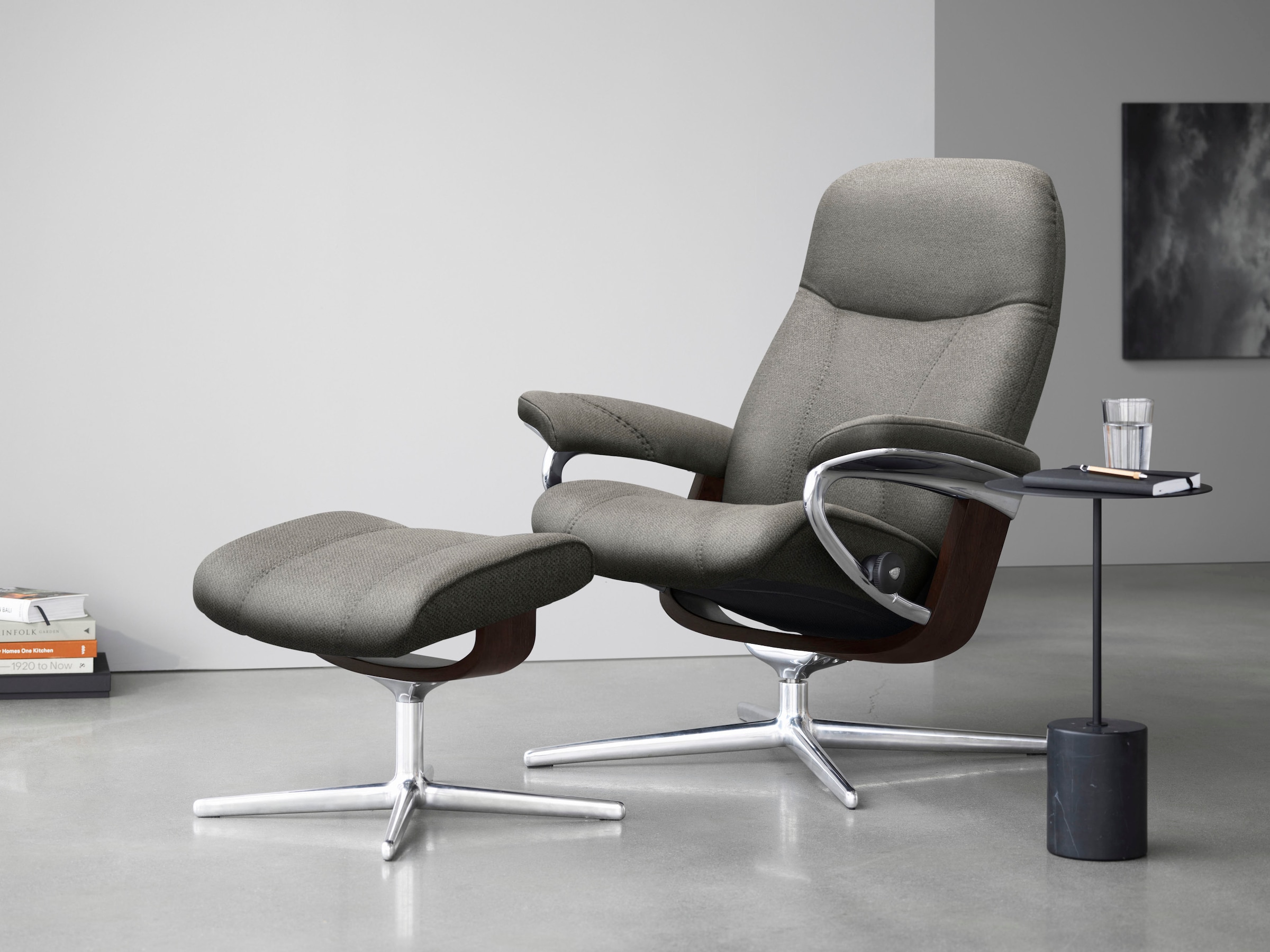 Stressless Relaxsessel "Consul", (Set, Relaxsessel mit Hocker), mit Hocker, günstig online kaufen