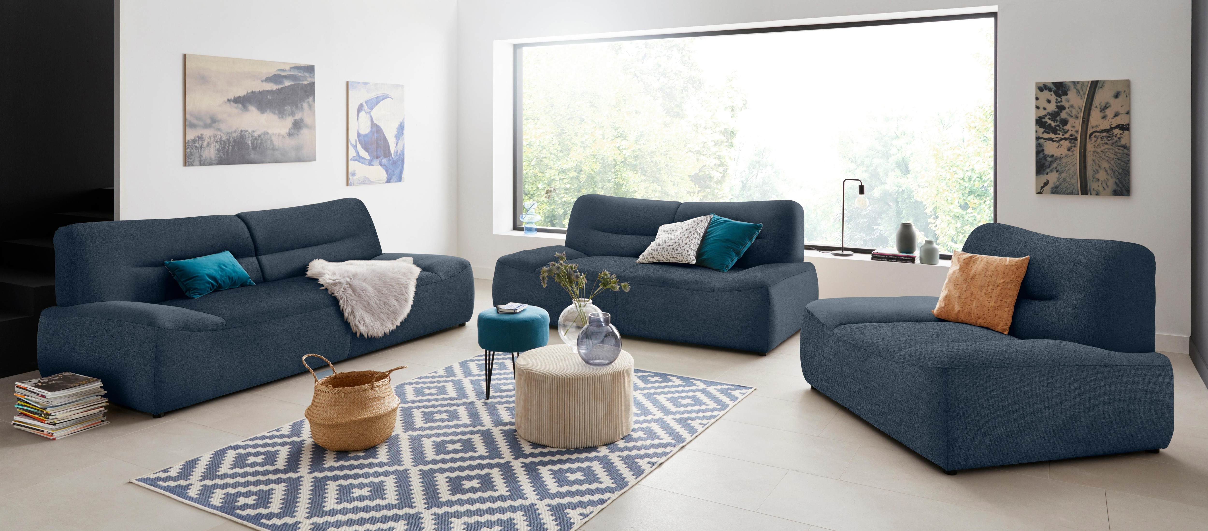 Thumbnail - DOMO collection 2-Sitzer "Cesena modernes Sofa mit flachen Armlehnen, komfortabel", fester Sitzkomfort, frei im Raum ste...