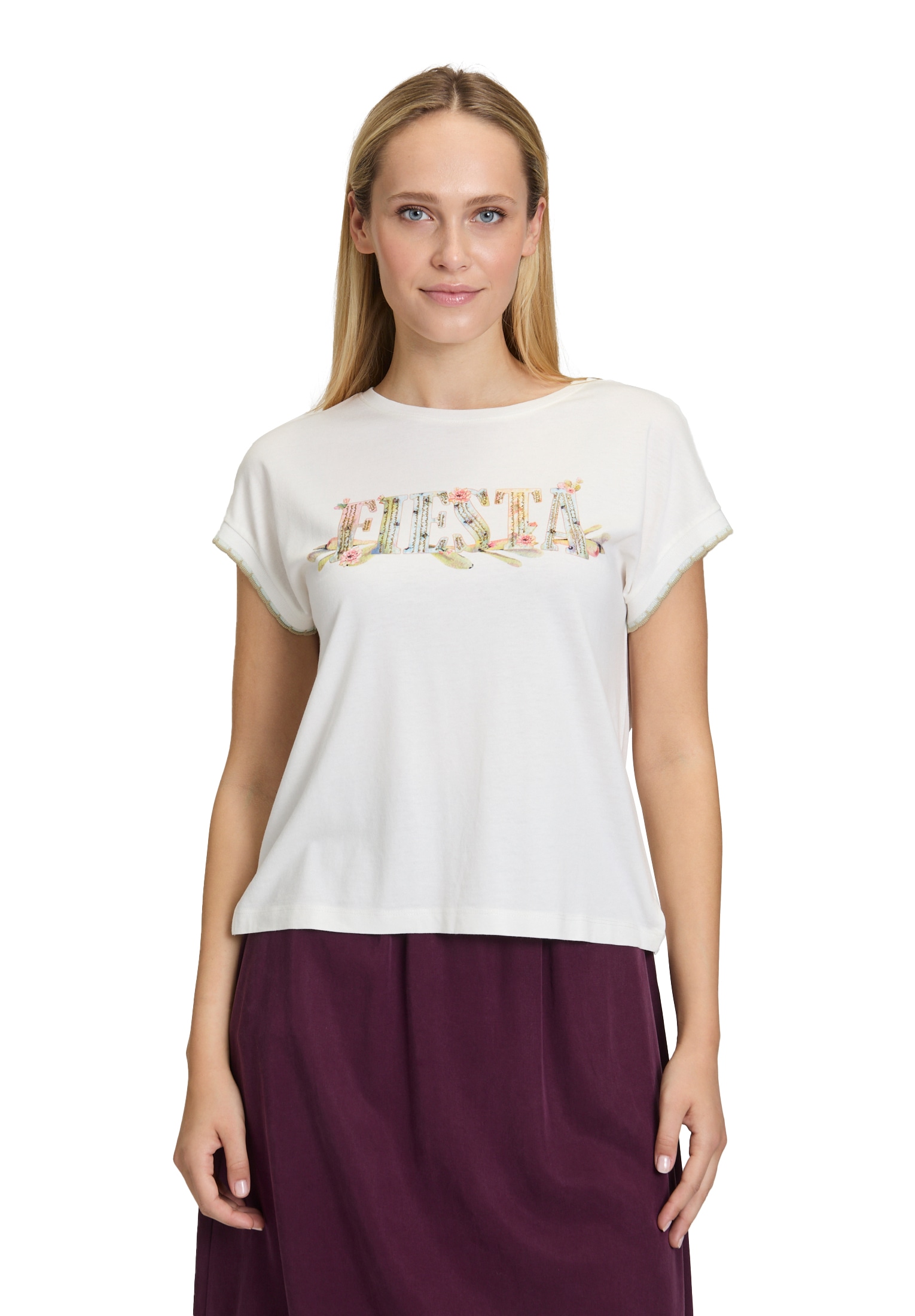 Cartoon Kurzarmshirt "Cartoon Damen Casual-Shirt mit Rundhalsausschnitt", ( günstig online kaufen