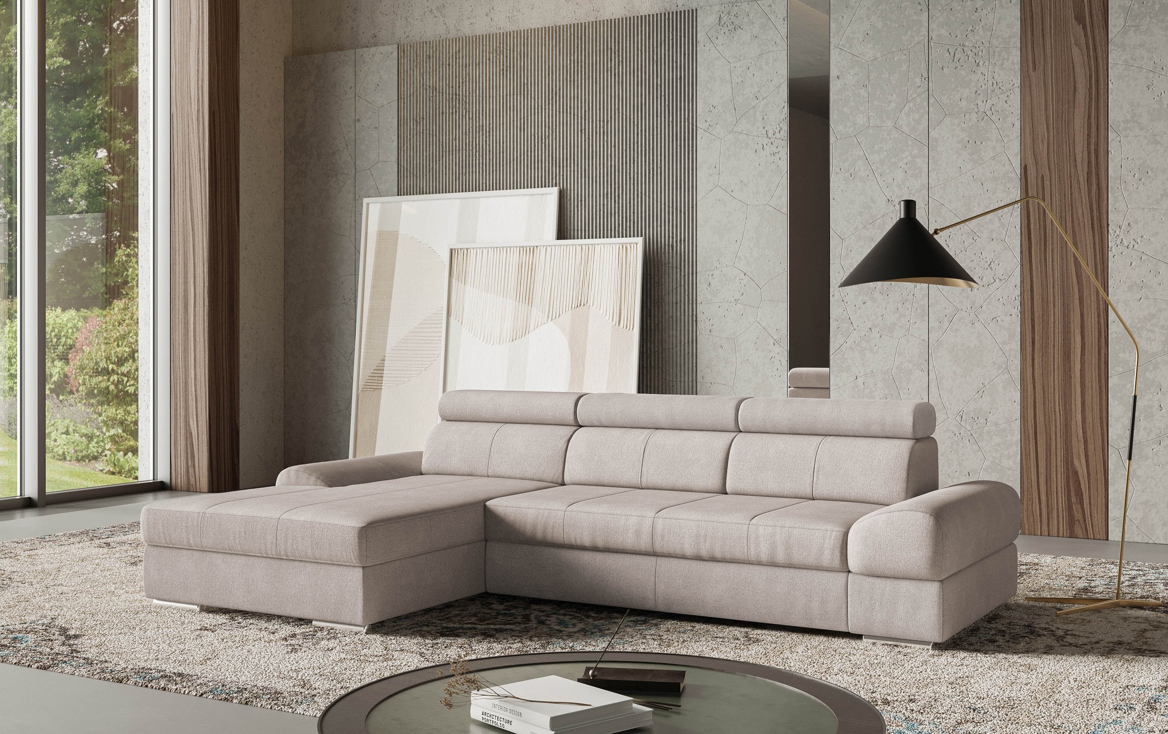 sit&more Ecksofa "Broadway L-Form" inklusive Kopfteilverstellung, wahlweise günstig online kaufen