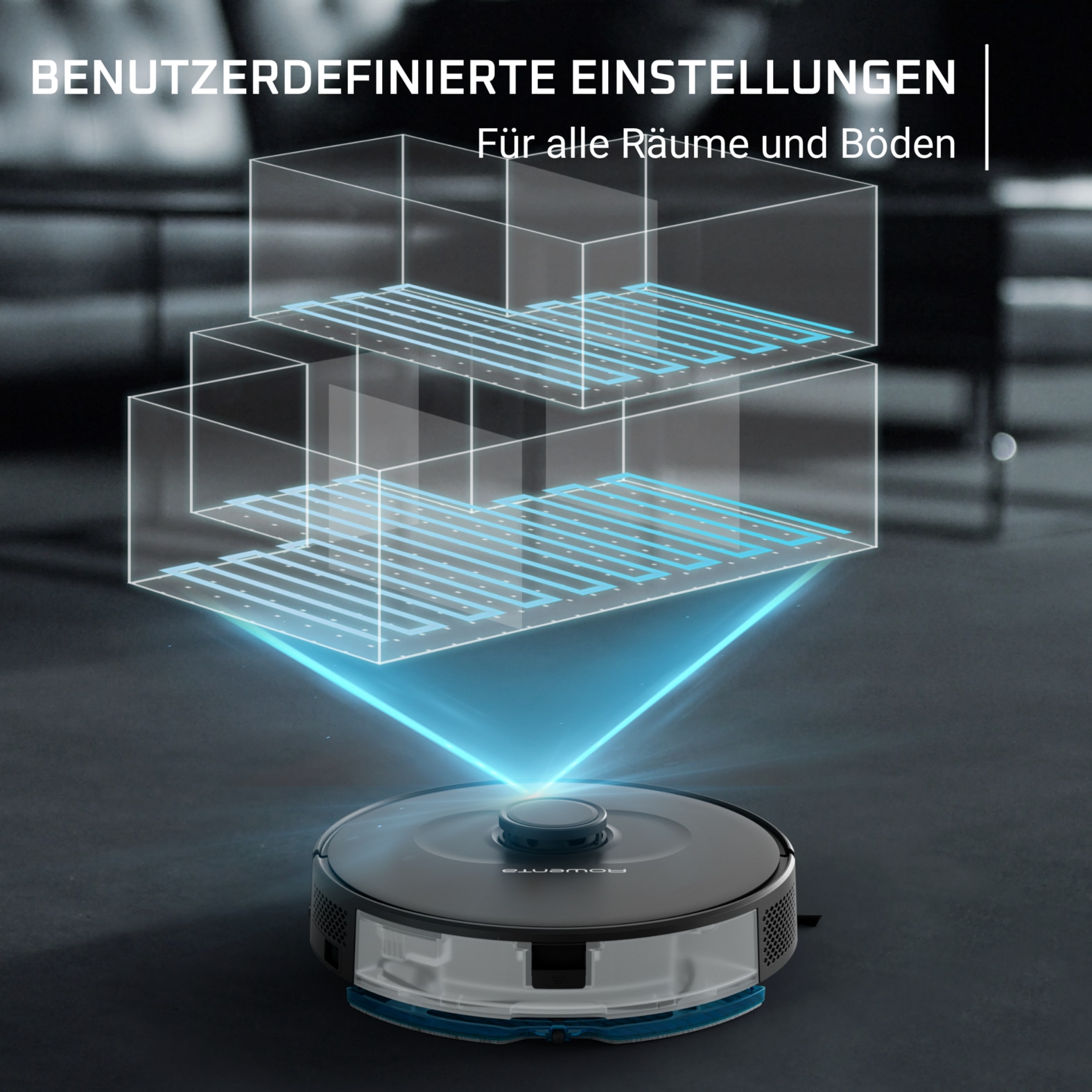 Rowenta Nass-Trocken-Saugroboter »X-Plorer 75S+ Neo, mit Wischfunktion und Absaugstation, lange Laufzeit«, 2700 Pa Saugleistung, präzise Lasernavigation, Sprachassistent, RR85E3
