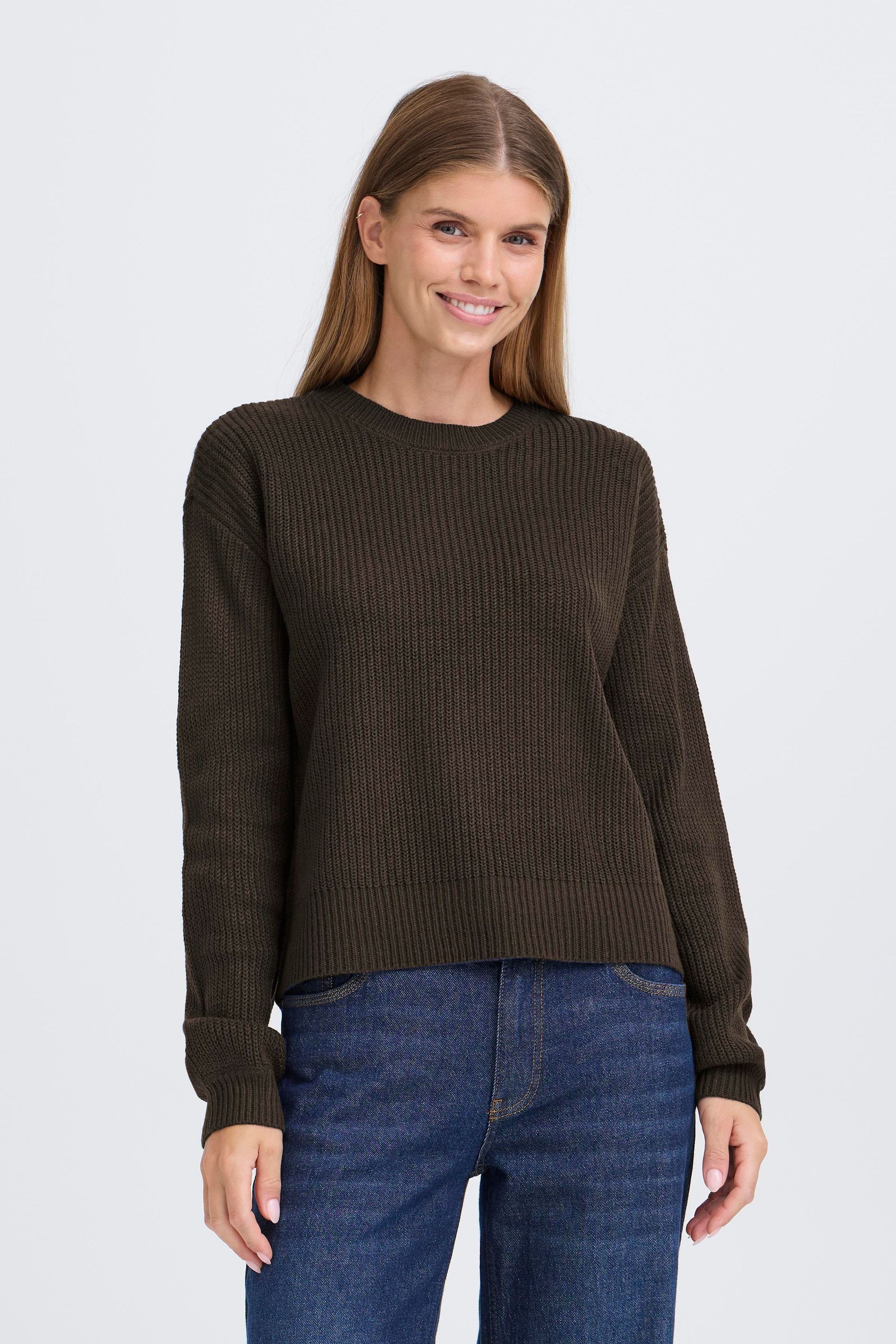 OXMO Strickfleece-Pullover »Strickpullover OXFKIMNI«