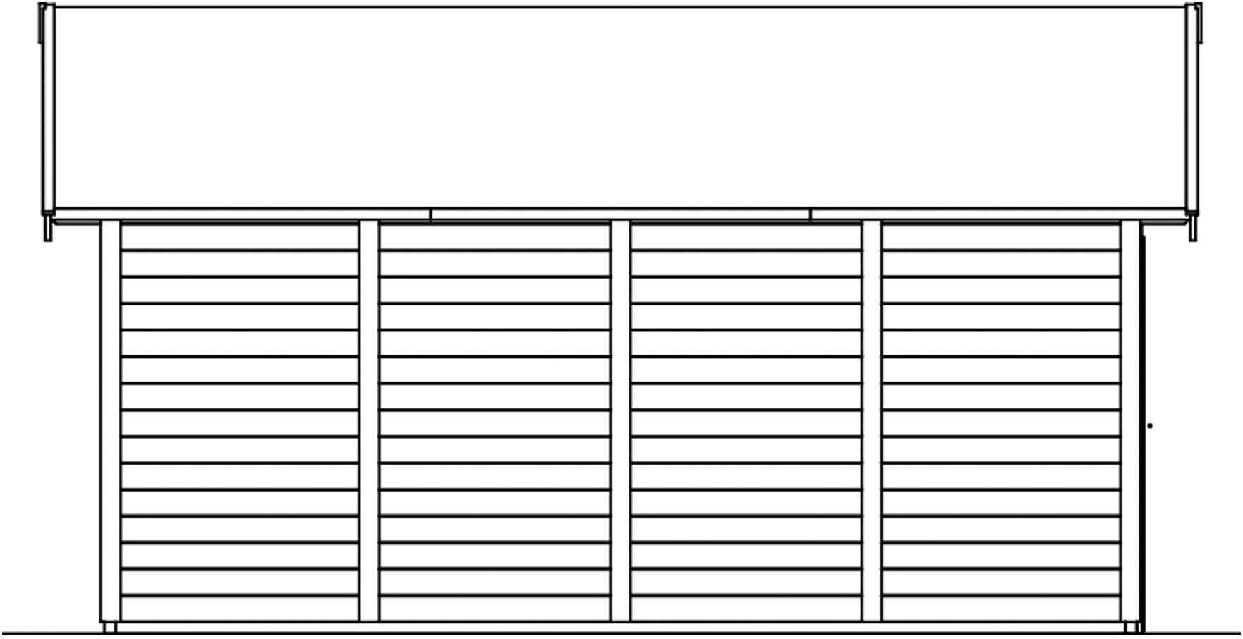 Skanholz Garage »Varberg 3«, 570 x 525 cm