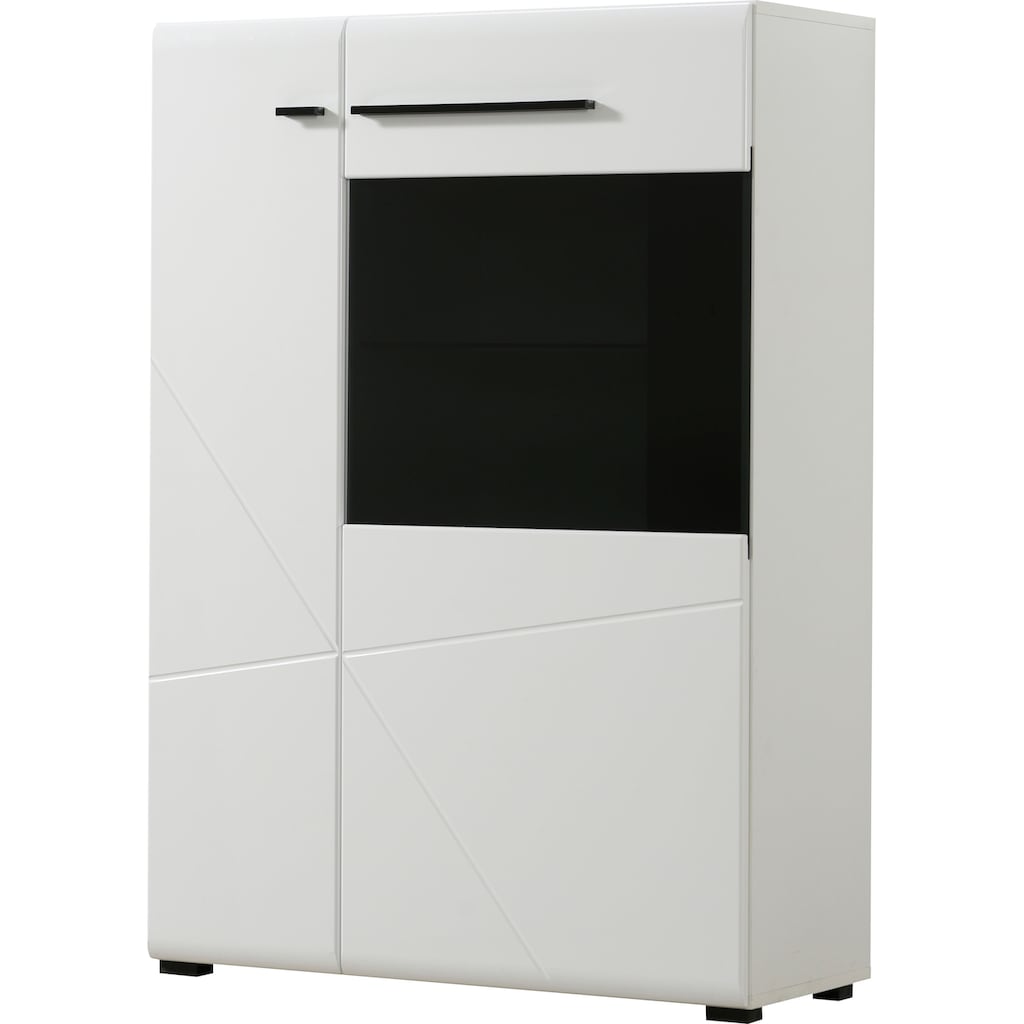 INOSIGN Highboard »Trentino«, Höhe ca. 124 cm, Soft-Close-Funktion, Hochglanzfronten