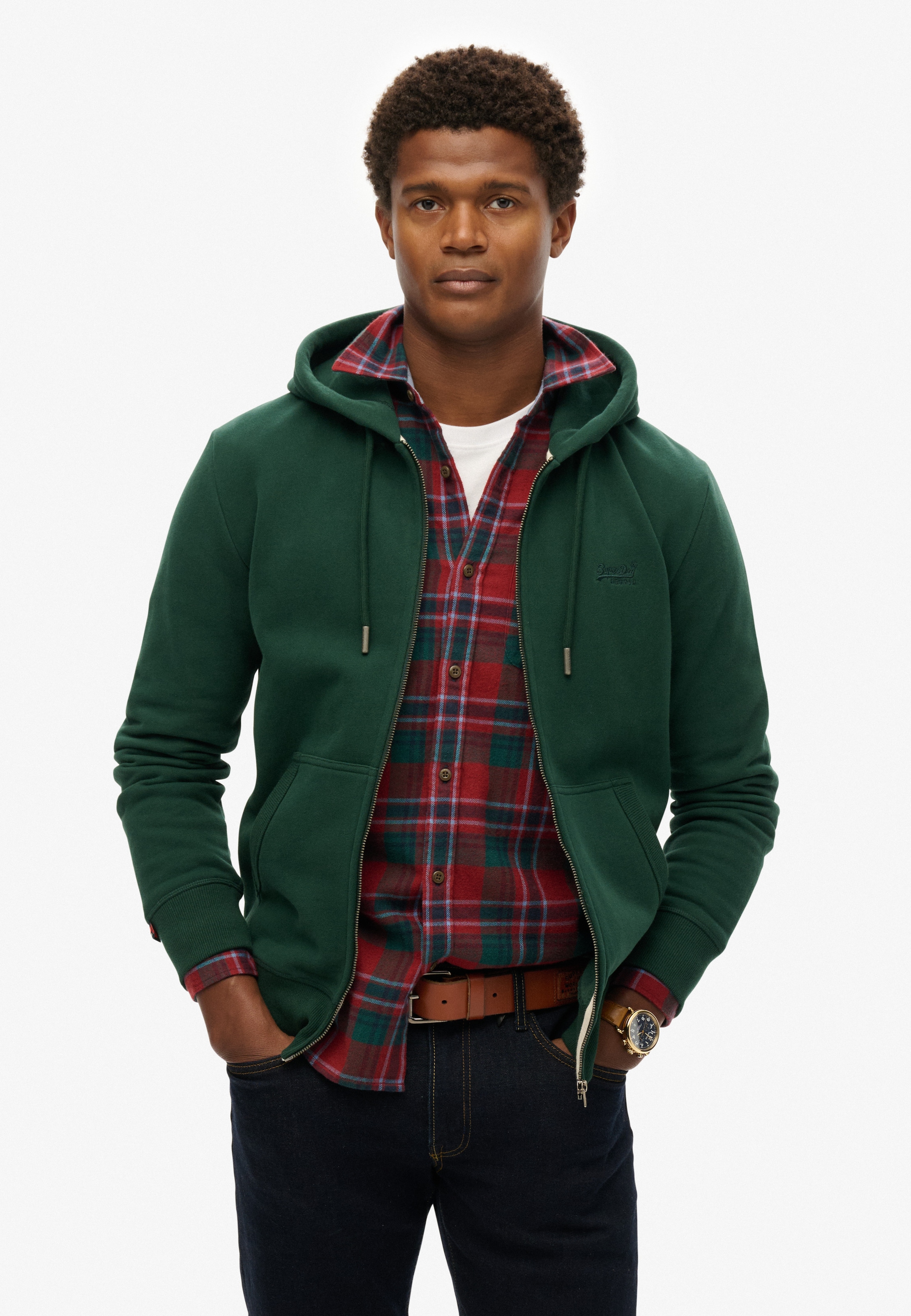 Superdry Kapuzensweatjacke "ESSENTIAL LOGO ZIP HOODIE HB" günstig online kaufen