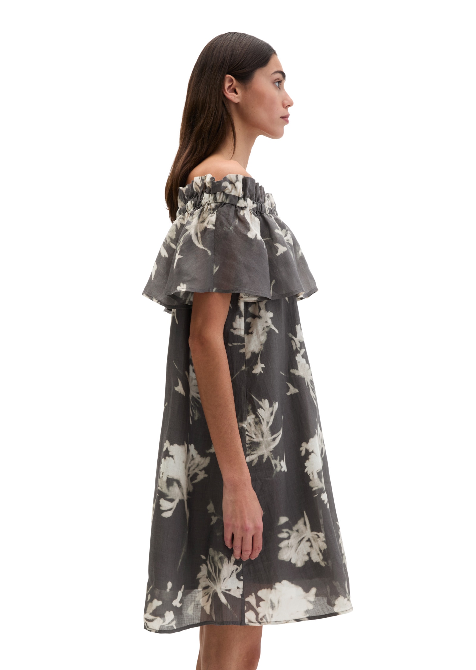 Marc O'Polo Druckkleid »aus weicher Ramiefaser«