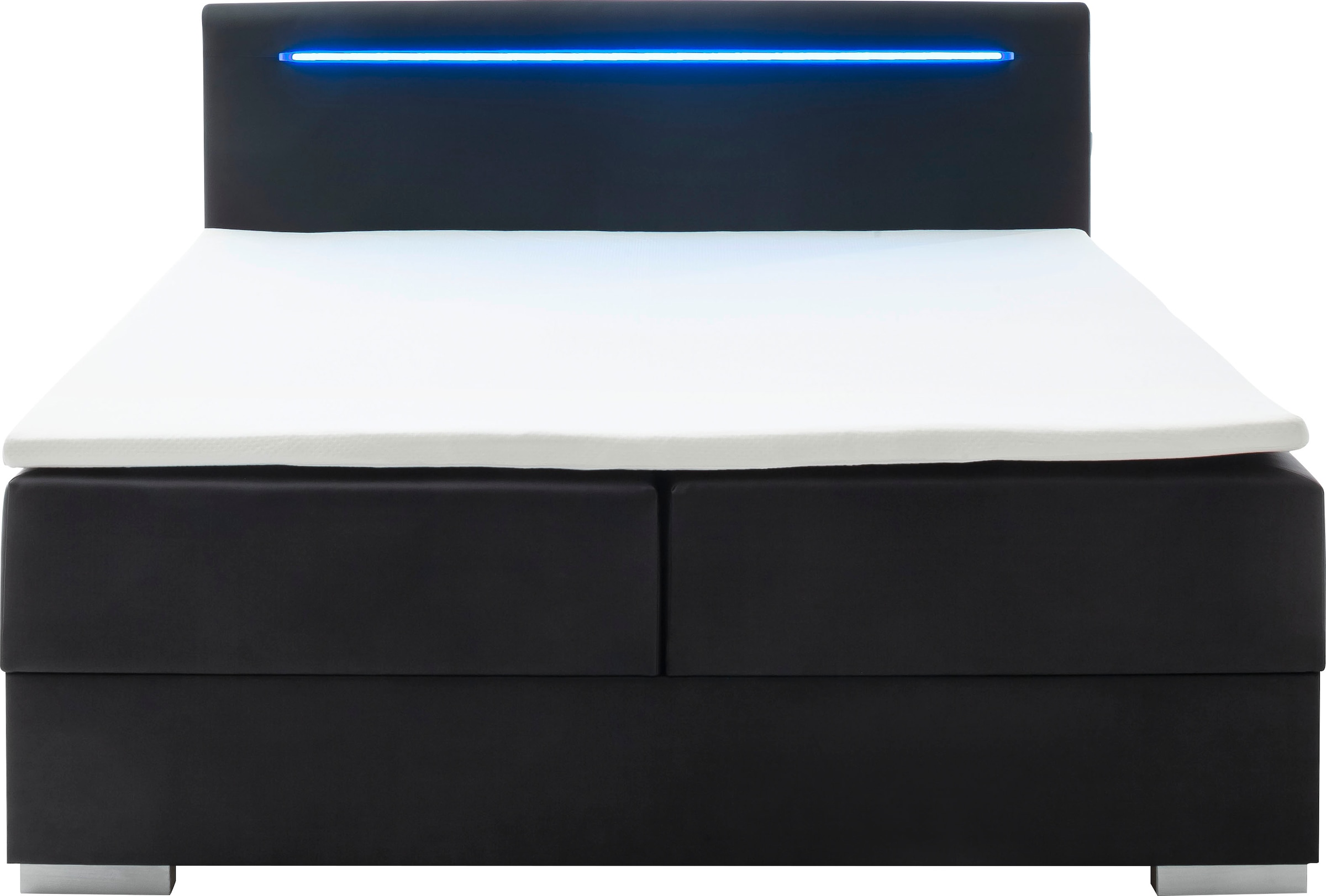 meise.möbel Boxspringbett »Las Vegas 2«, inkl. LED Beleuchtung im Kopfteil, mit Bettkasten und Topper