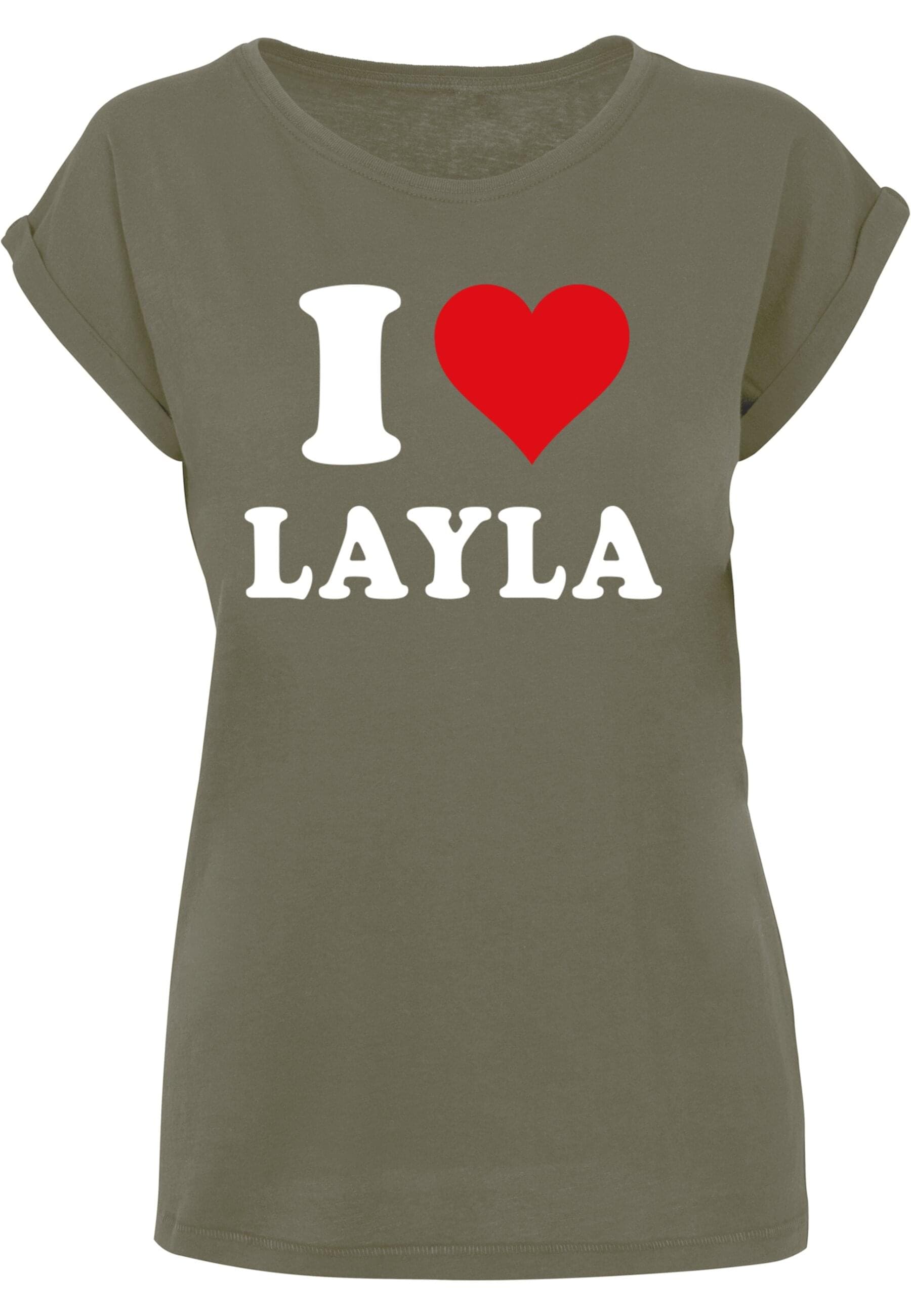 Merchcode T-Shirt »Damen Ladies I Love Layla X T-Shirt«, (1 tlg.) kaufen |  BAUR