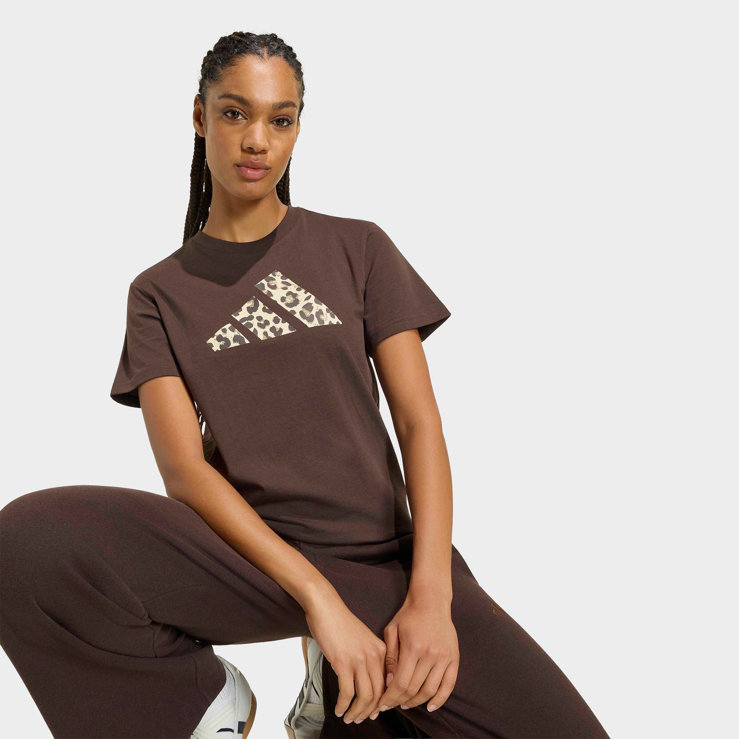 adidas Sportswear T-Shirt »GRAPHIC MIT ANIMALPRINT« mit Rundhalsausschnitt, ohne Verschluss, sportlicher Stil