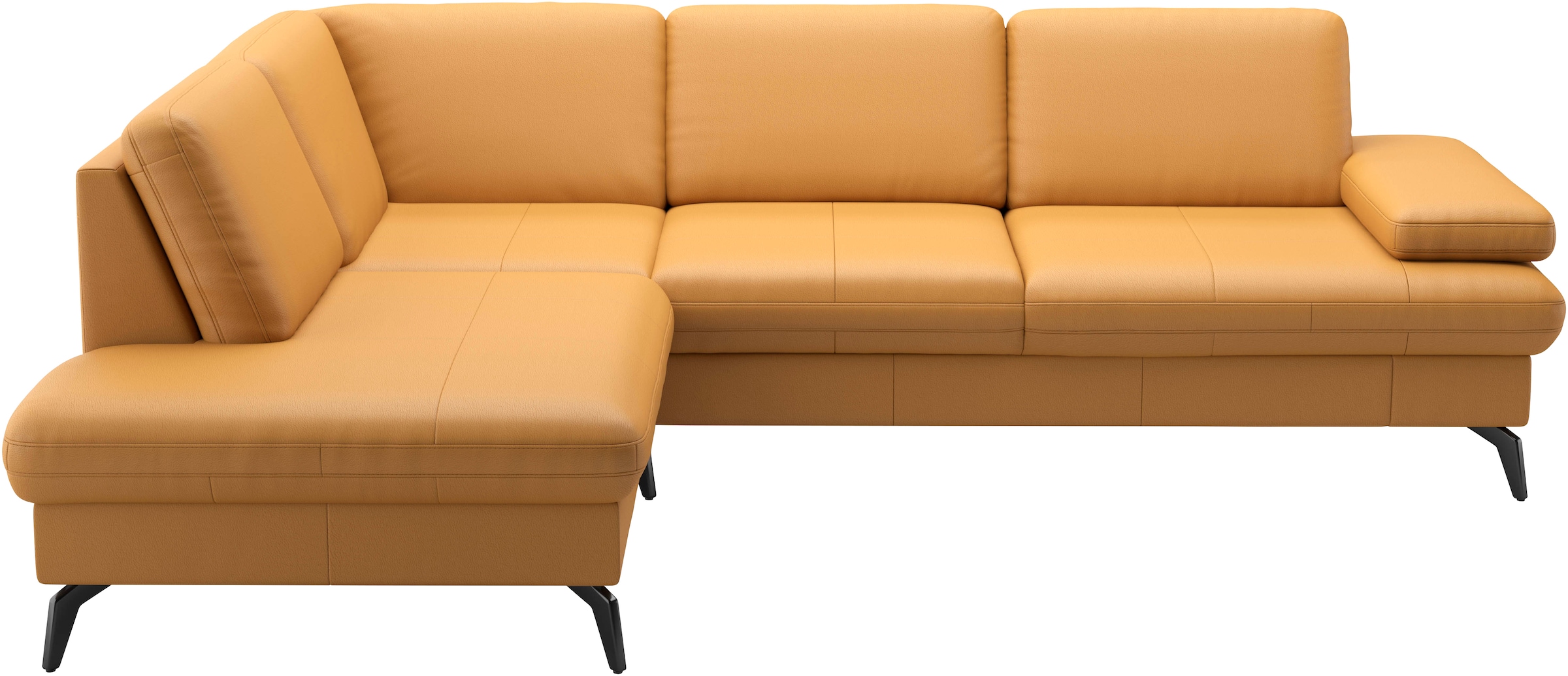 sit&more Ecksofa »Morris L-Form, inkl. Sitztiefenverstellung«, wahlweise mit Armteilverstellung, Bettfunktion & Bettkasten