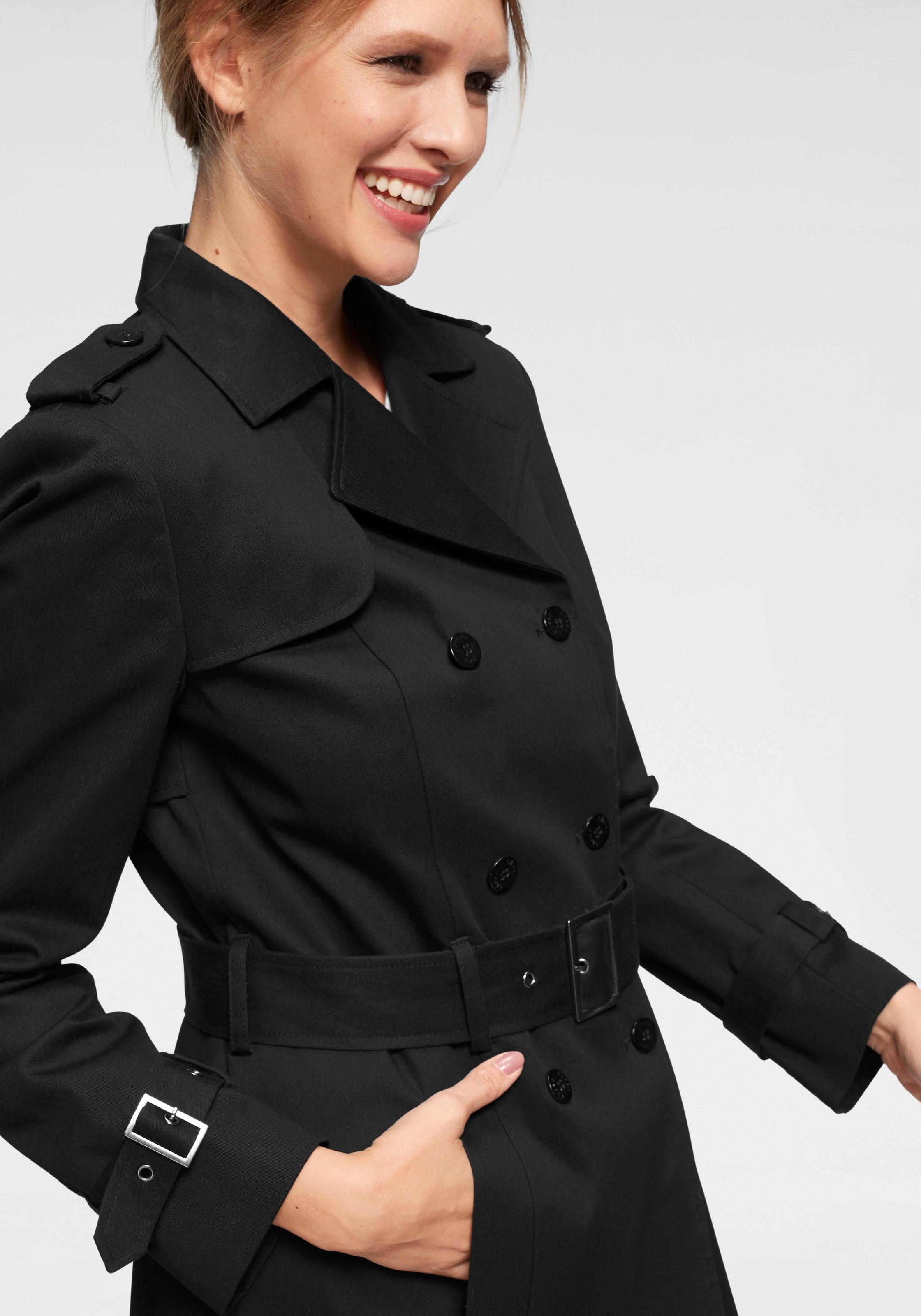 Aniston CASUAL Trenchcoat, mit Gürtel zum Regulieren