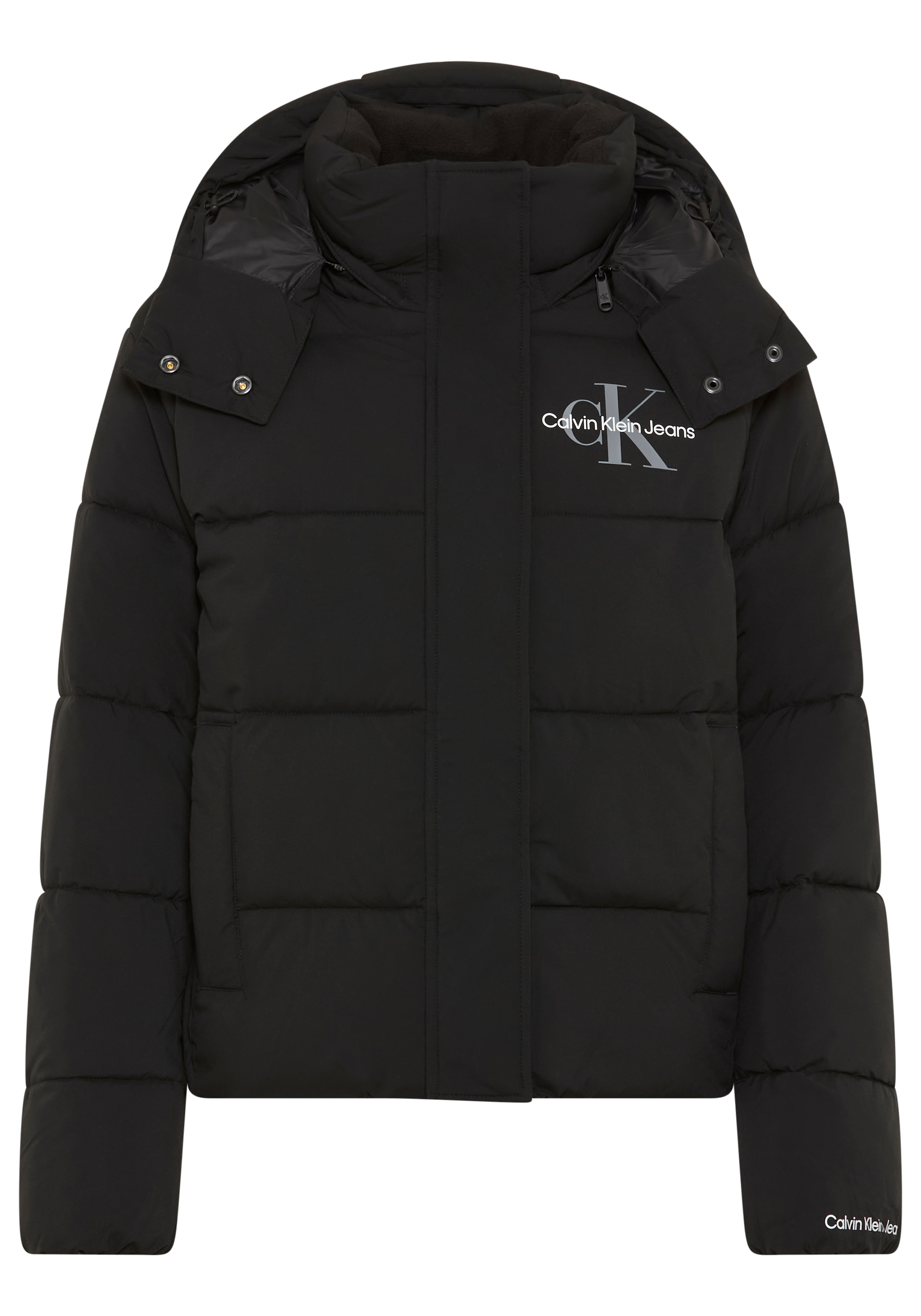Calvin Klein Jeans Steppjacke, mit Kapuze, Stehkragen, in kurzer Form, abne günstig online kaufen
