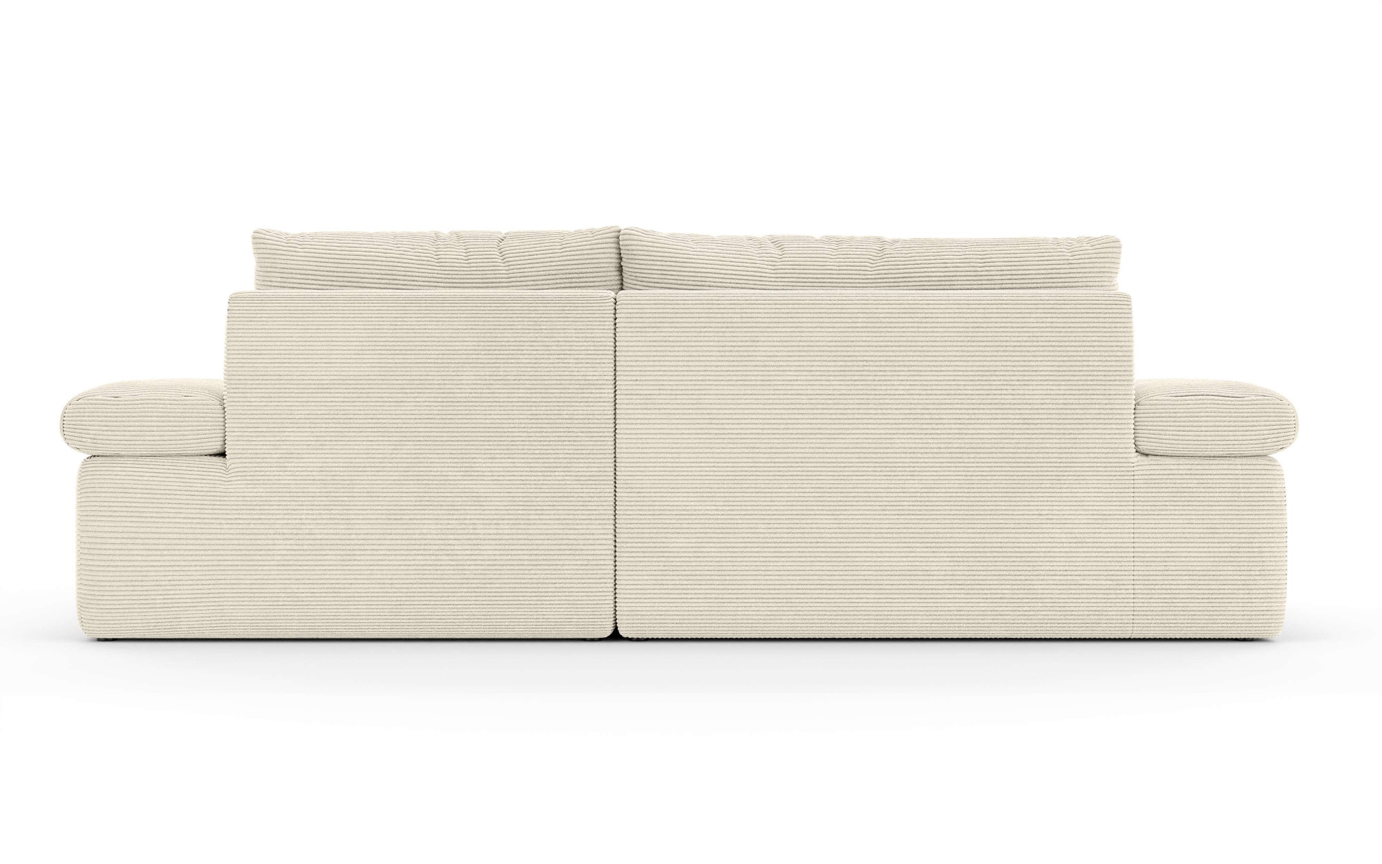 Home affaire Ecksofa »ALVERIE mit Recamiere, moderne Steppung, Maße: B/T/H 274/203/106 cm« L-Form mit Wellenunterfederung, mit 4 Rückenkissen, pflegeleicht Stoff