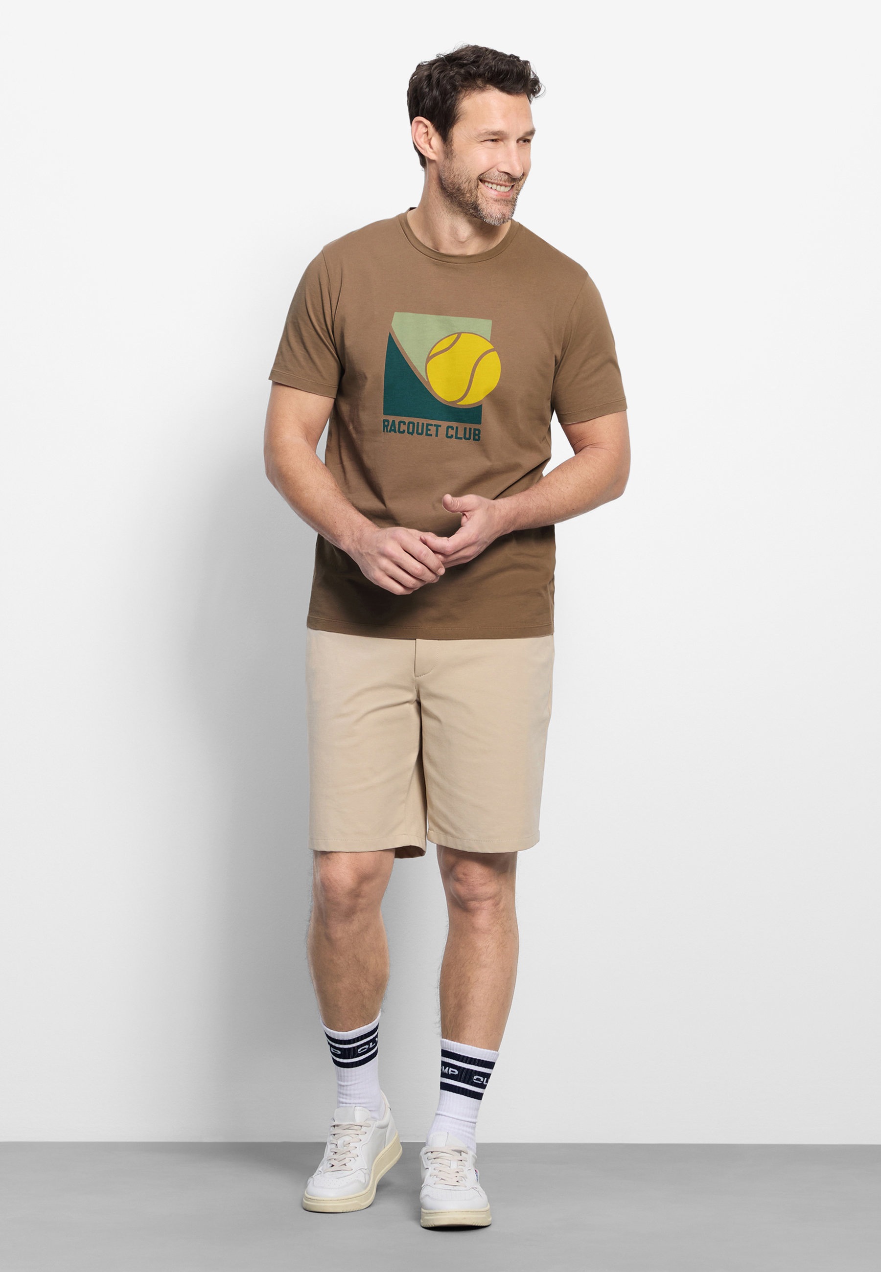 OLYMP T-Shirt "OLYMP Casual Wirk, T-Shirt"