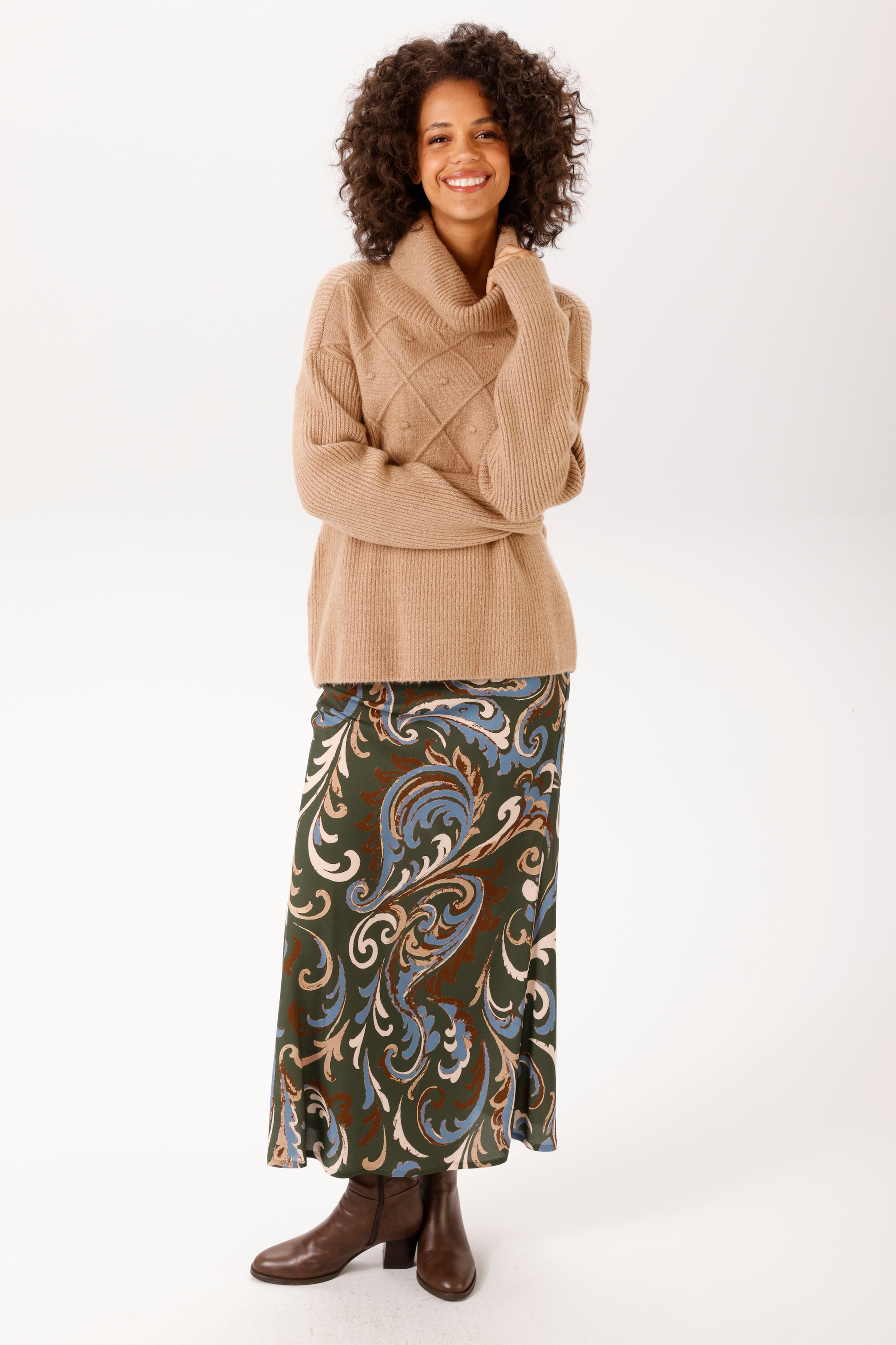 Aniston CASUAL Maxirock mit großflächigem Paisley-Muster - NEUE KOLLEKTION