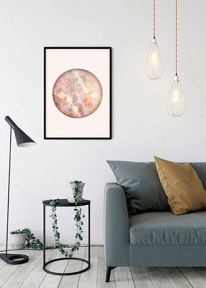 Komar Poster »Mosaik Circle Rosso« Formen-Ku...