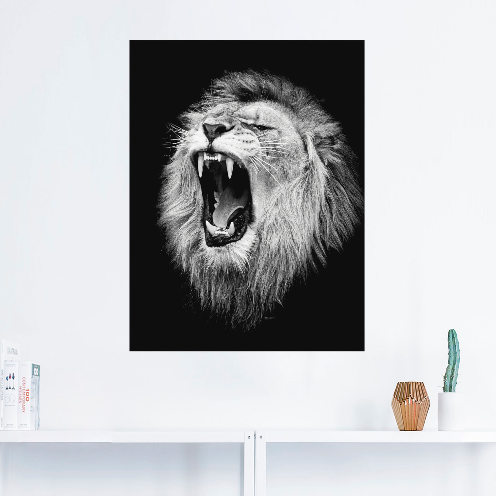 Artland Wandbild "Der Löwe", Wildtiere, (1 St.), als Alubild, Outdoorbild, günstig online kaufen