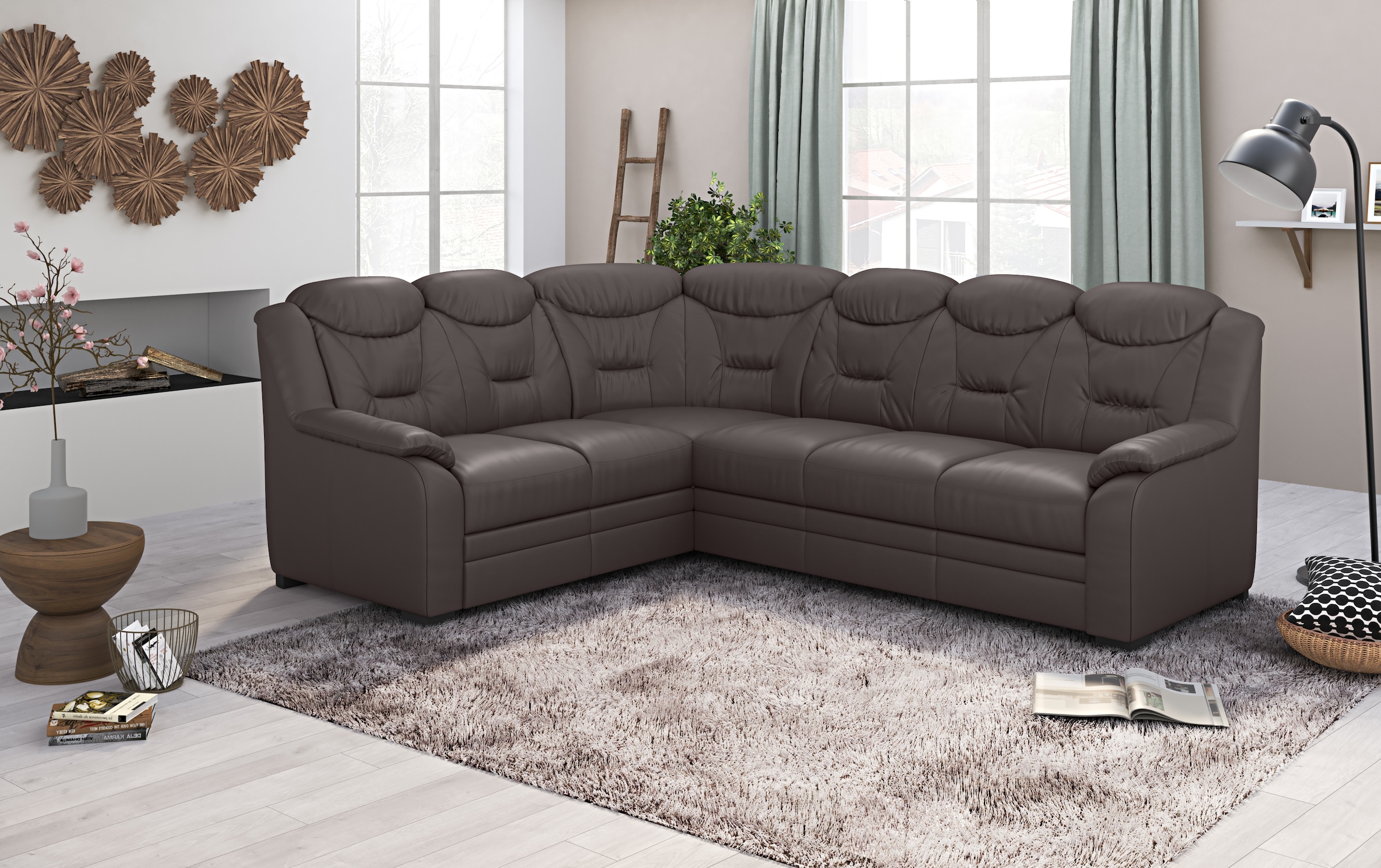 COTTA Ecksofa »Marcus L-Form«, wahlweise mit Bettfunktion & Stauraum