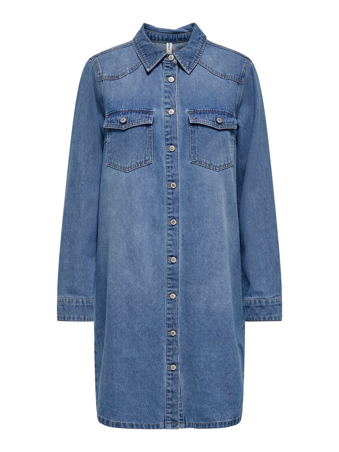 ONLY Jeanskleid "ONLLISA L/S DNM DRESS GUA NOOS" günstig online kaufen