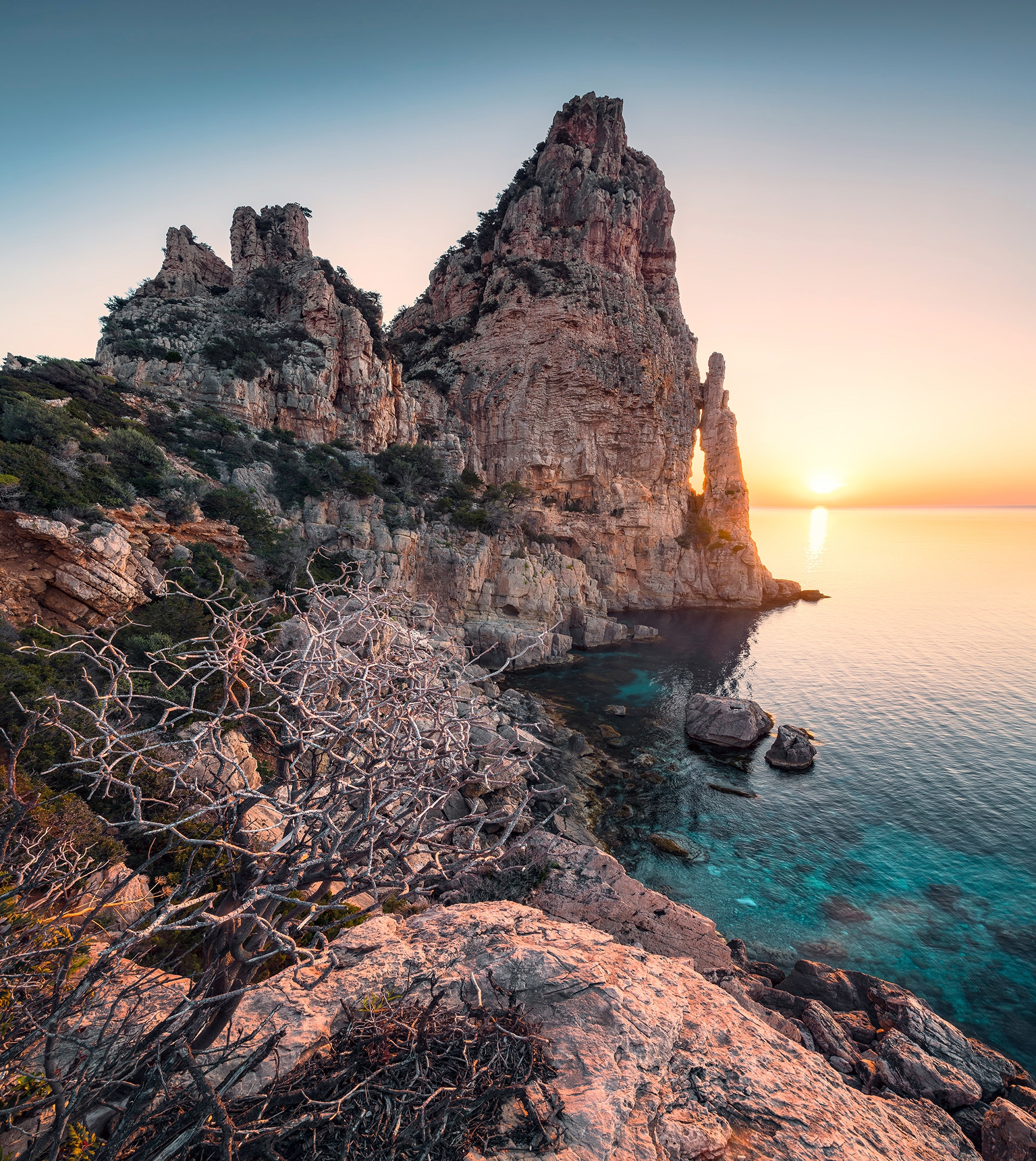 Komar Vliestapete "Colors of Sardegna", 250x280 cm (Breite x Höhe), Wohnzimmer, Schlafzimmer