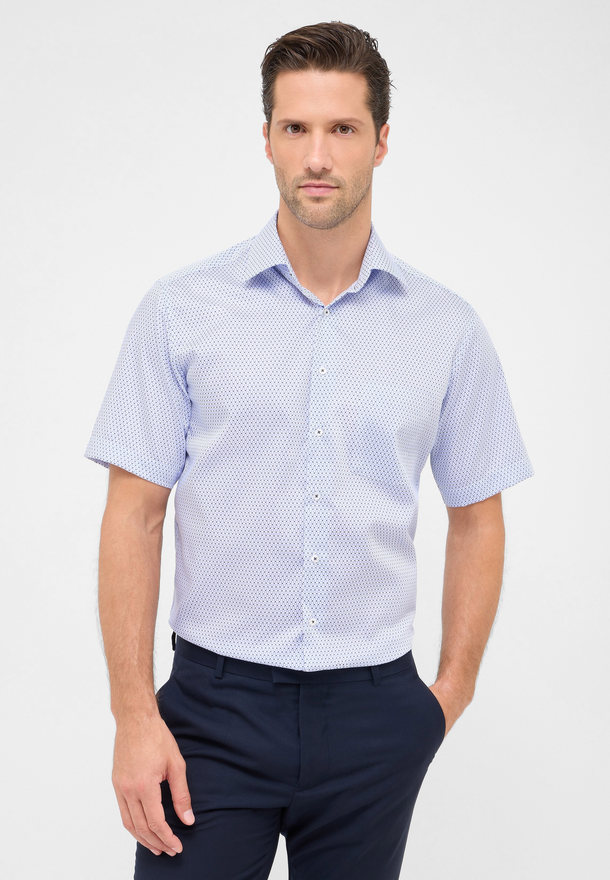 Eterna Kurzarmhemd "MODERN FIT" NON IRON (bügelfrei) günstig online kaufen