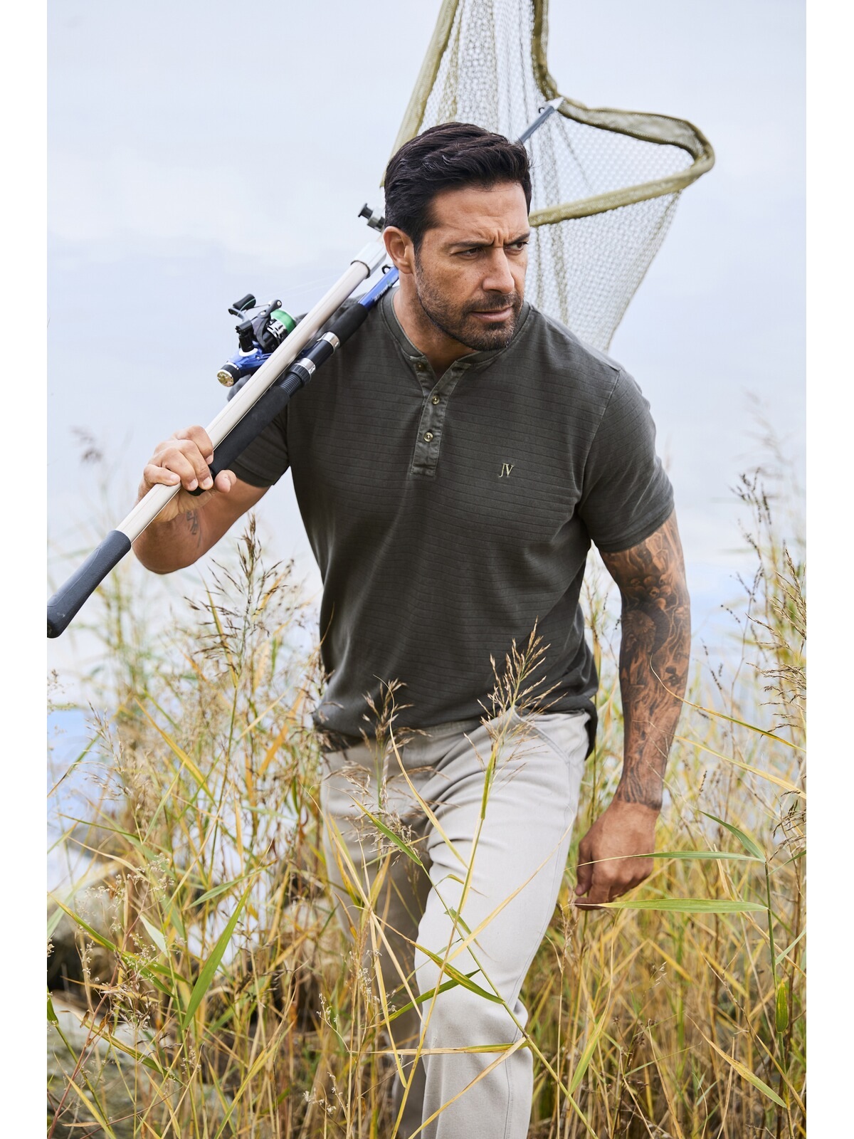 Jan Vanderstorm T-Shirt »T-Shirt TAAGURD« 1 Stk.