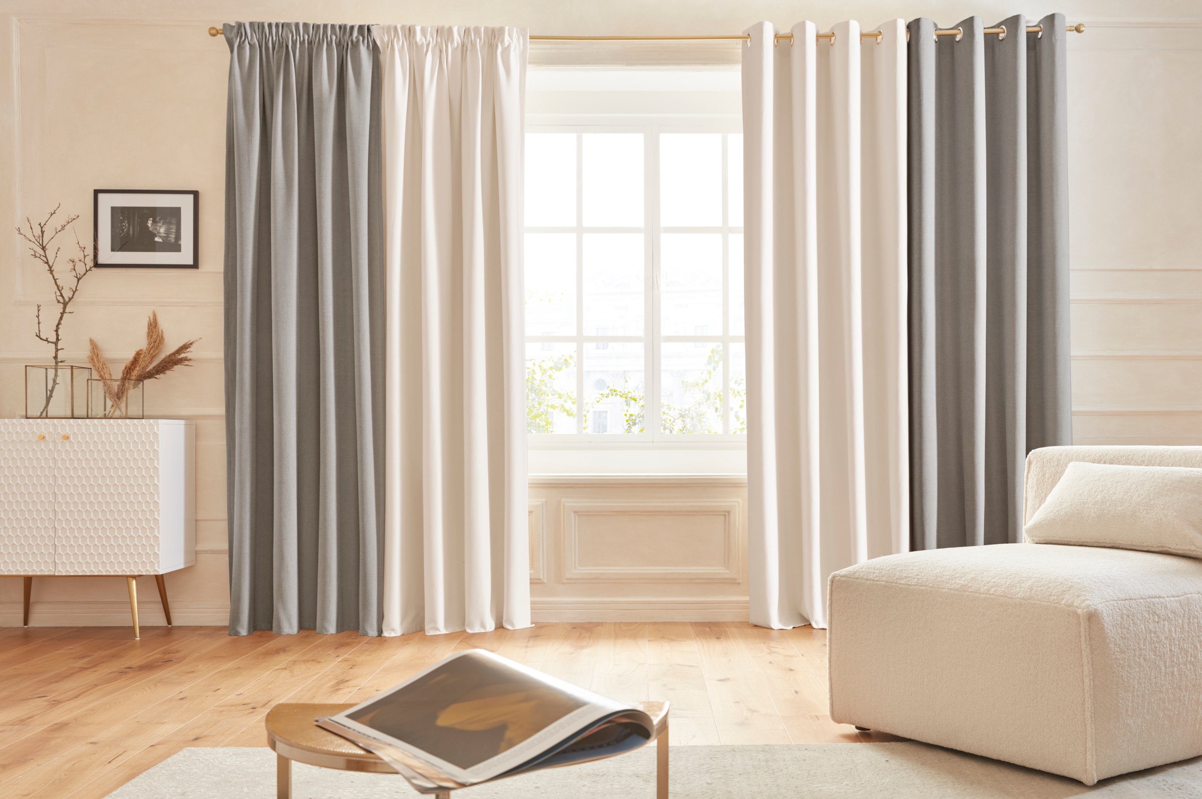 basic Home&Living Vorhang monochrom, (1 bestellen BAUR »MIRKO«, nachhaltig, blickdicht, Kretschmer | Guido St.), Maria