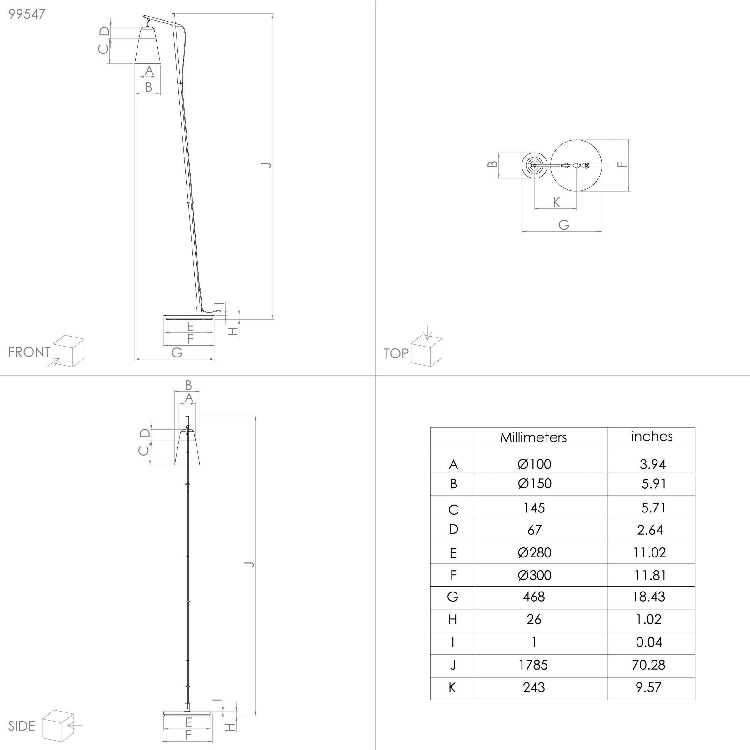 EGLO Stehlampe »CANTERRAS«, Leuchtmittel E27 | Leuchtmittel wechselbar-ohne Leuchtmittel, Stehleuchte in schwarz aus Stahl - exkl. E27 - 1X40W