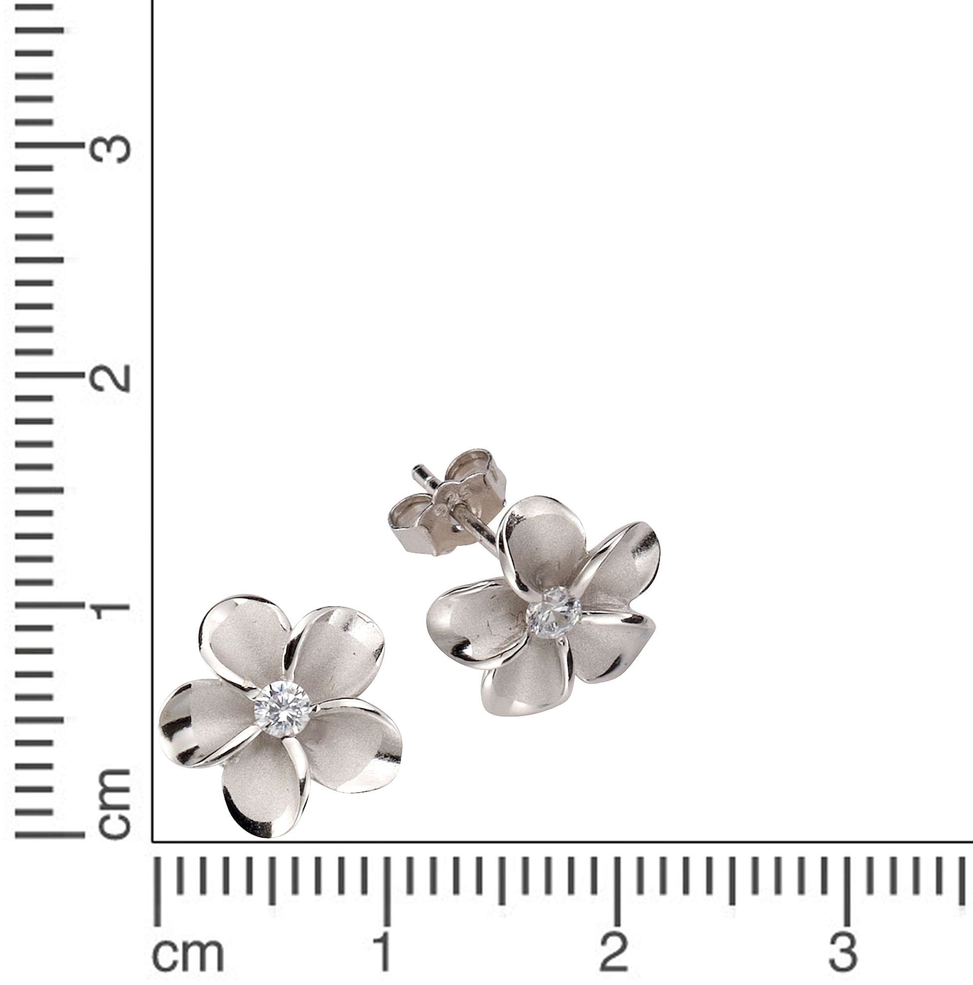 Firetti Paar Ohrstecker »Schmuck Geschenk Silber 925 Ohrschmuck Blume/Blüte«, mit Zirkonia (synth.)