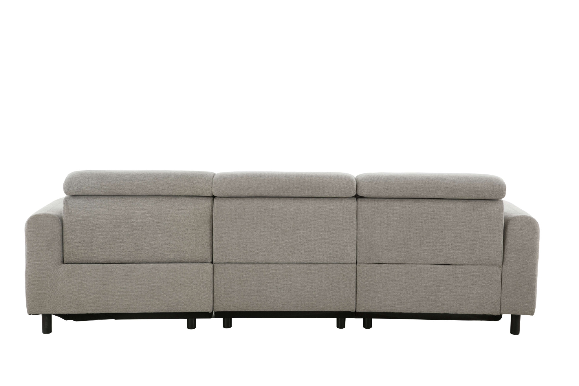 Home affaire Ecksofa »SKAANE Struktur, L-Form, 274 cm, manuelle u. elektrische Funktion,«, 274 cm, mit Kopfteilverstellung und man. oder elektr. Relaxfunktion