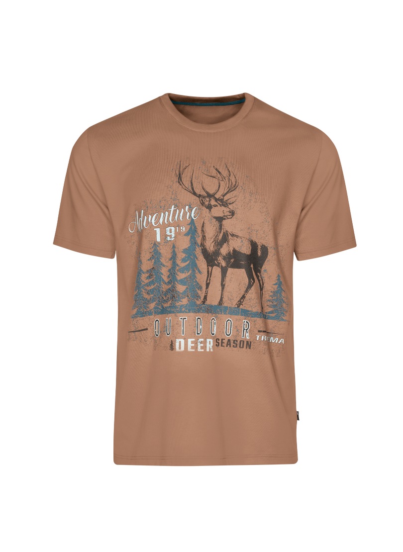 Trigema T-Shirt "TRIGEMA T-Shirt mit großem Hirsch-Printmotiv", (1 tlg.) günstig online kaufen