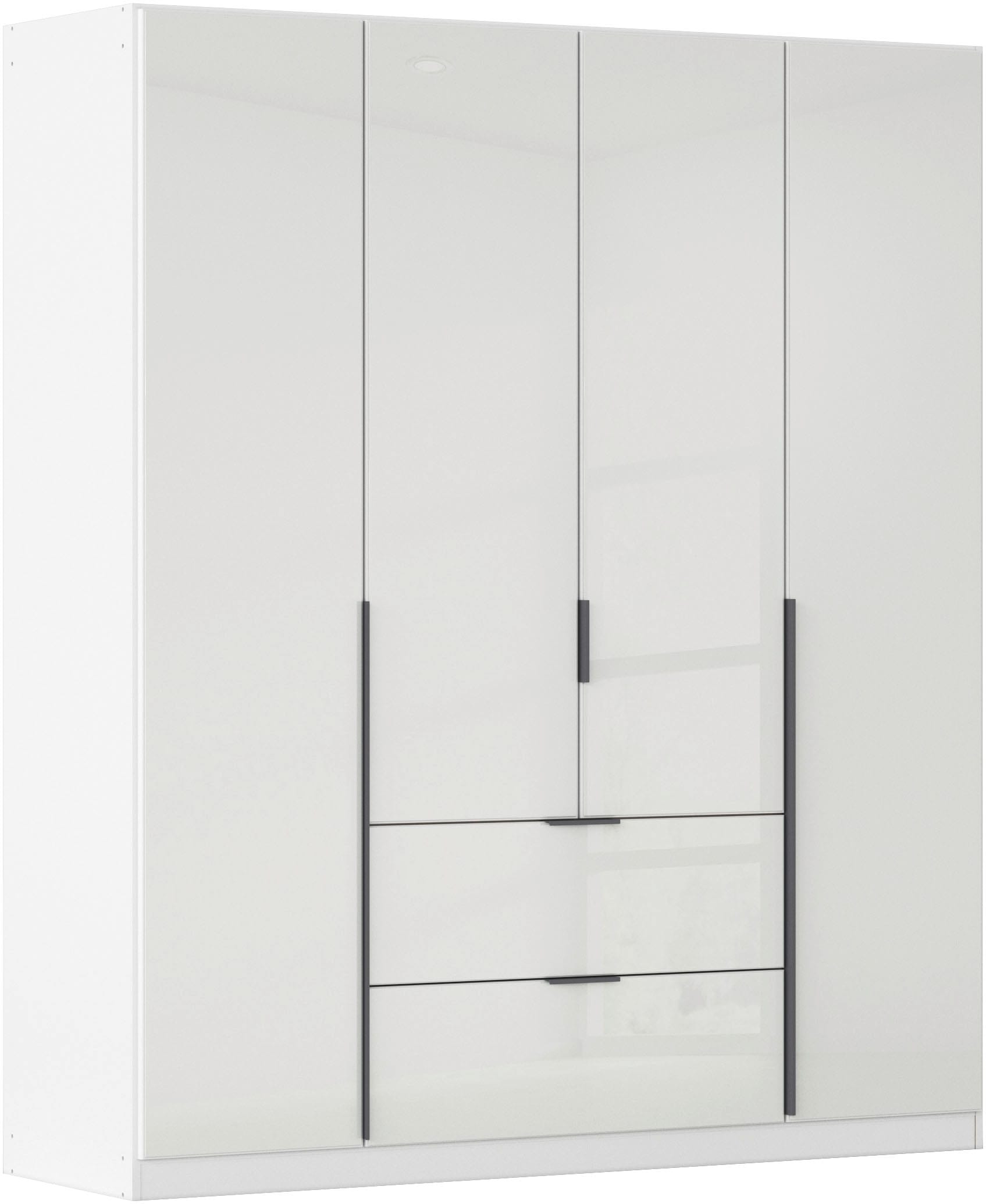 Drehtürenschrank OTTO HOME, B:181cm H:210cm T:54cm, weiß, Holzwerkstoff, Schränke, "Kleiderschrank Kleiderschränke Schrank Garderobe AGORDO mit