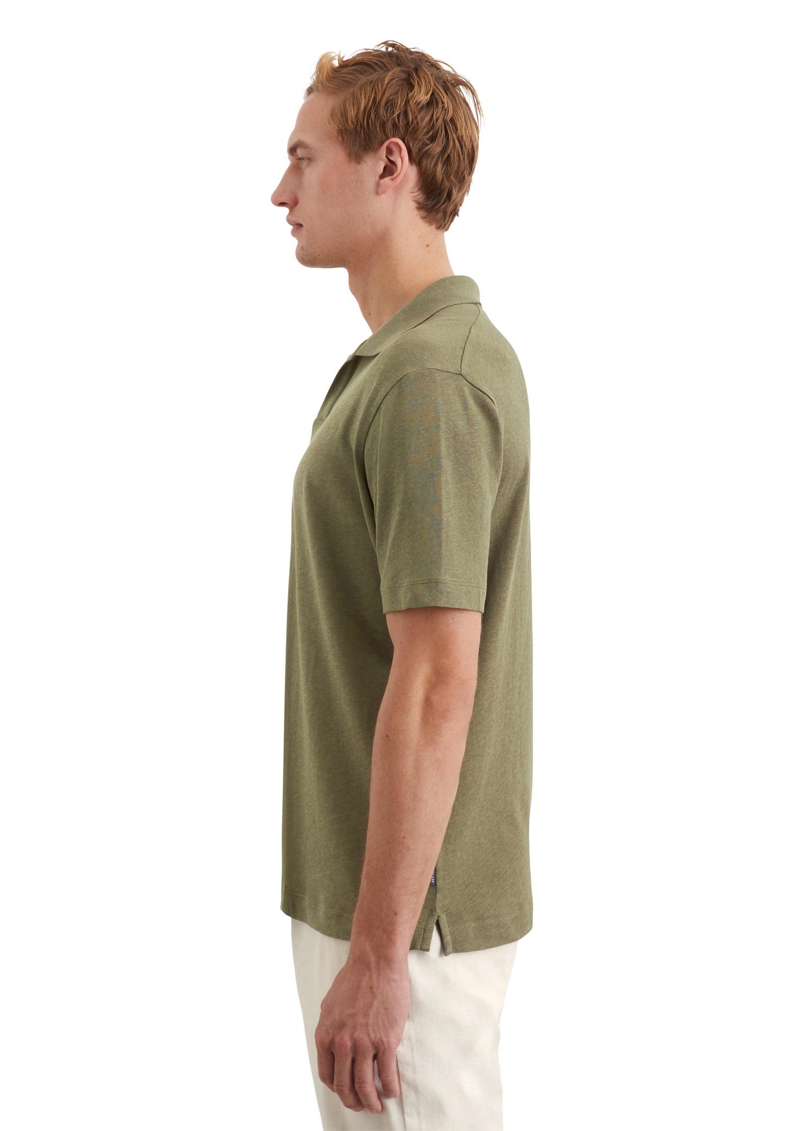 Marc O'Polo Poloshirt »aus Bio-Baumwolle und Leinen«