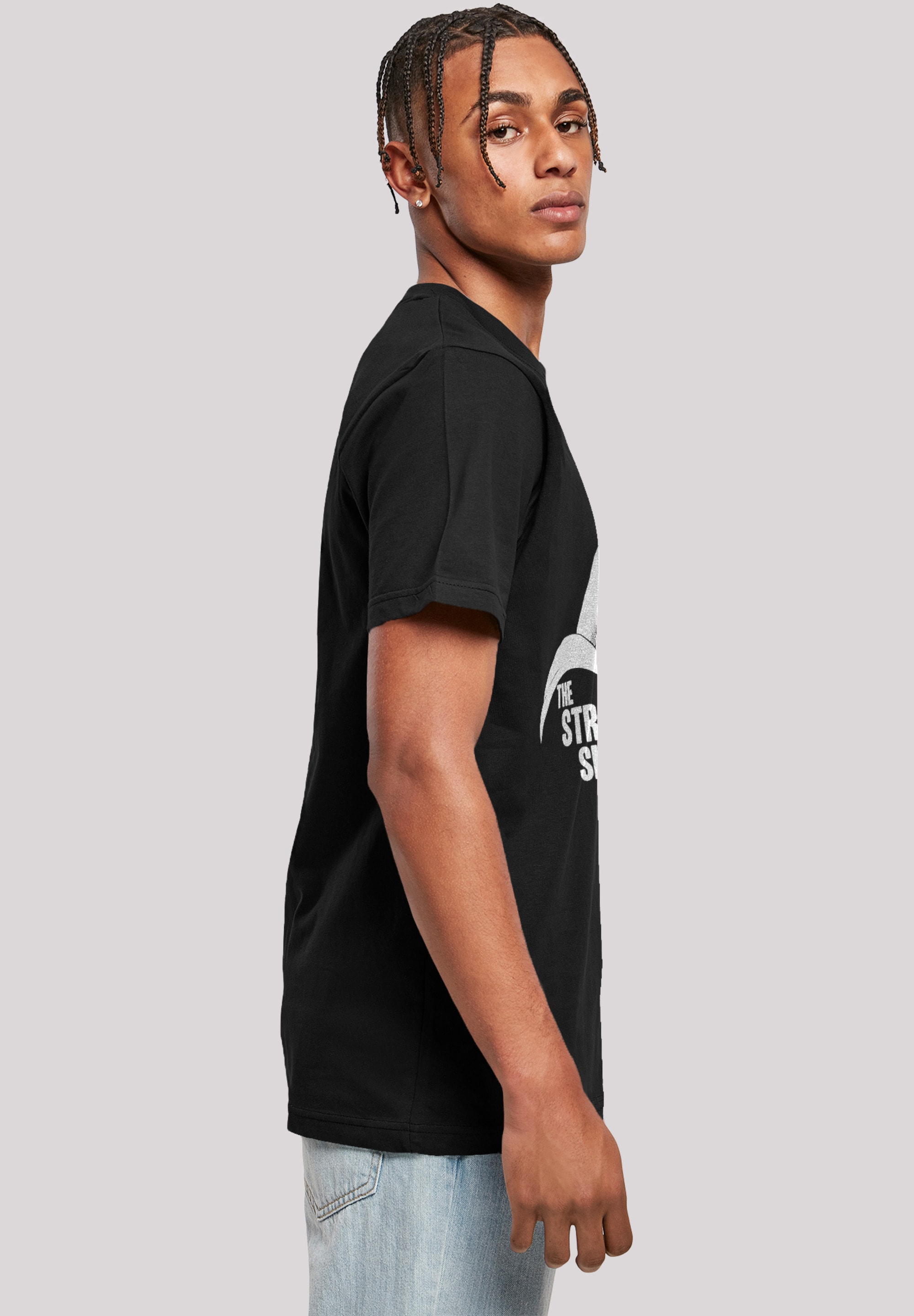 F4NT4STIC Kurzarmshirt »F4NT4STIC Herren Batman Strong Silent with T-Shirt Round Neck«, (1 tlg.)