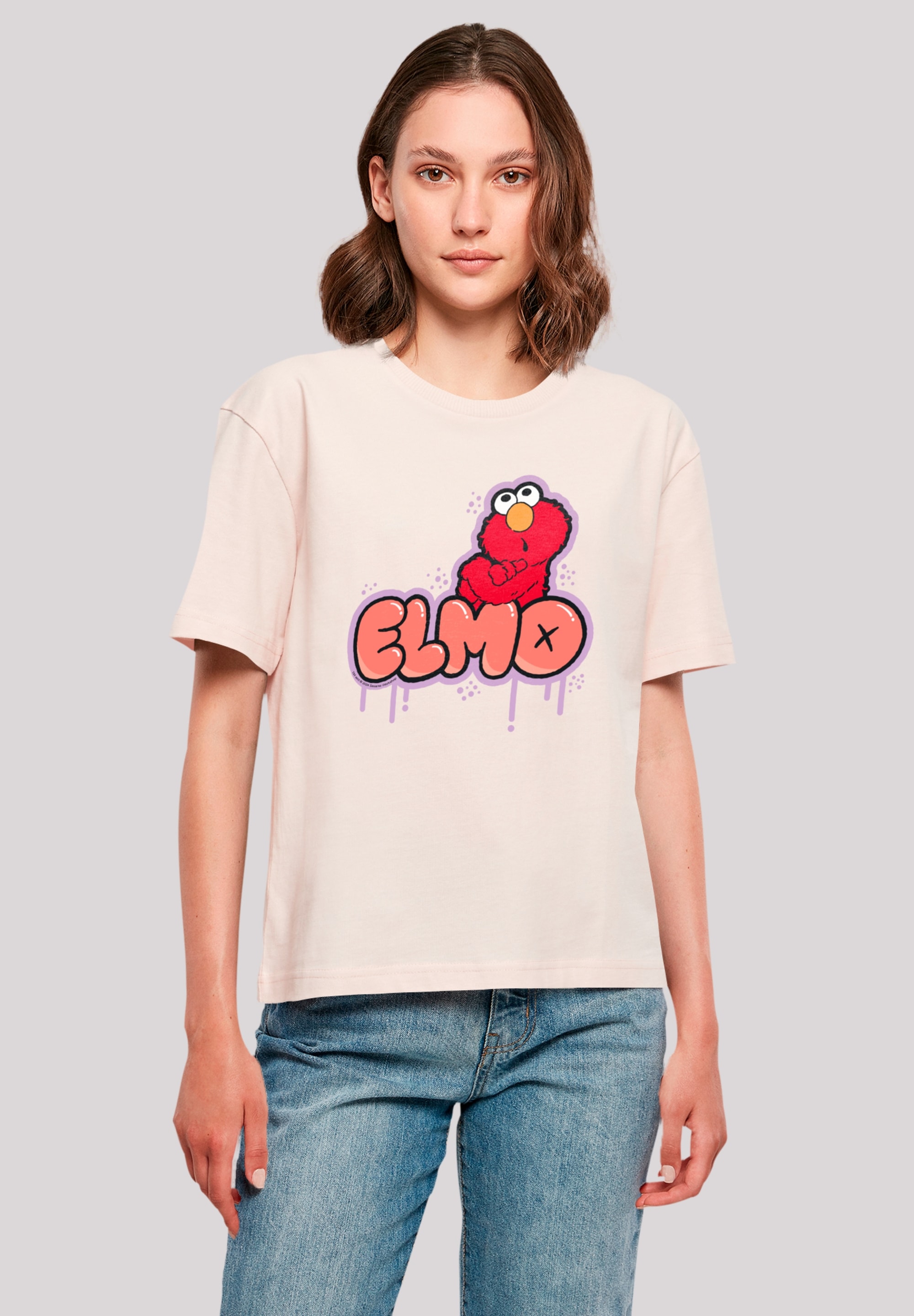 F4NT4STIC T-Shirt "Sesamstraße Elmo NO", Premium Qualität, Weihnachts-Kolle günstig online kaufen