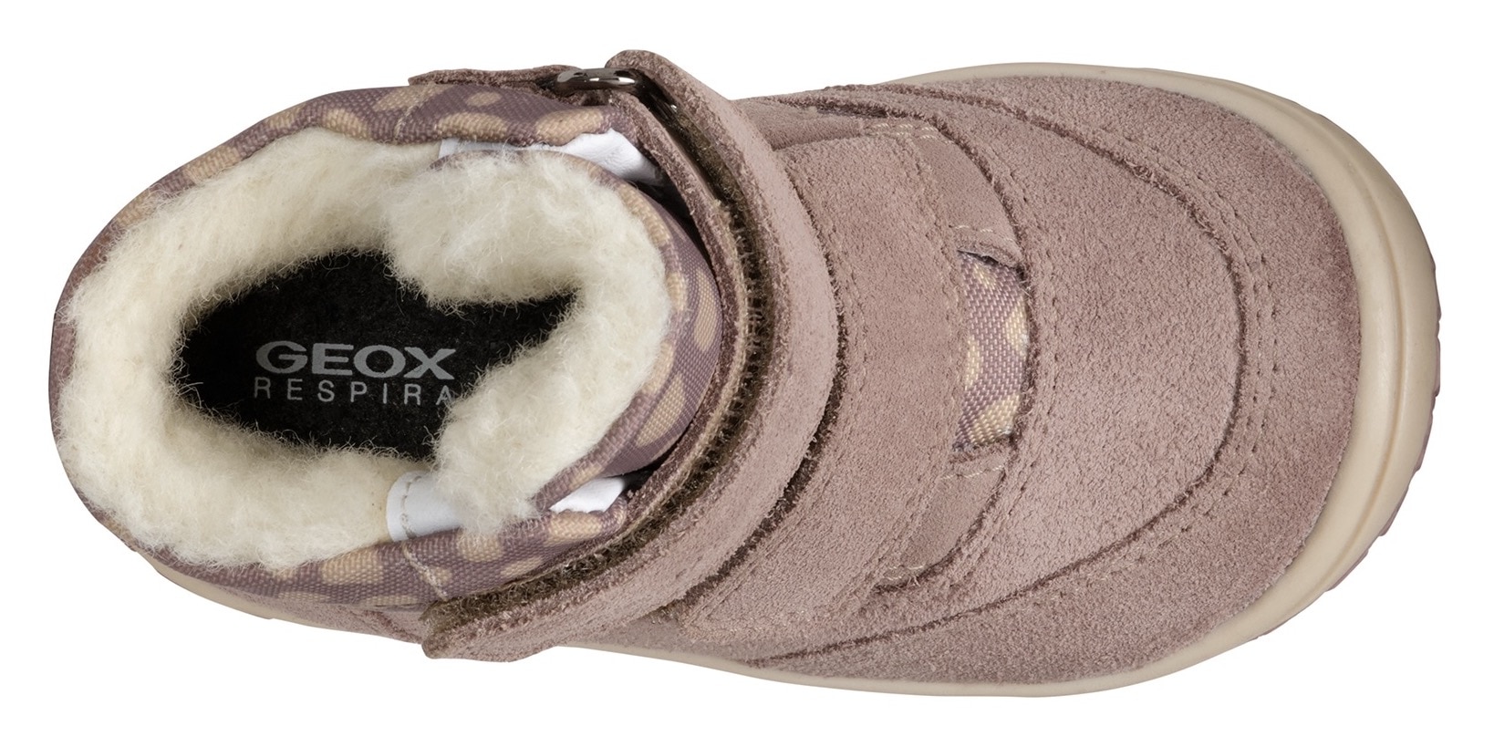 Geox Winterboots »B OMAR GIRL WPF«, Klettstiefel, Babystiefel Winterstiefel mit schönem Muster