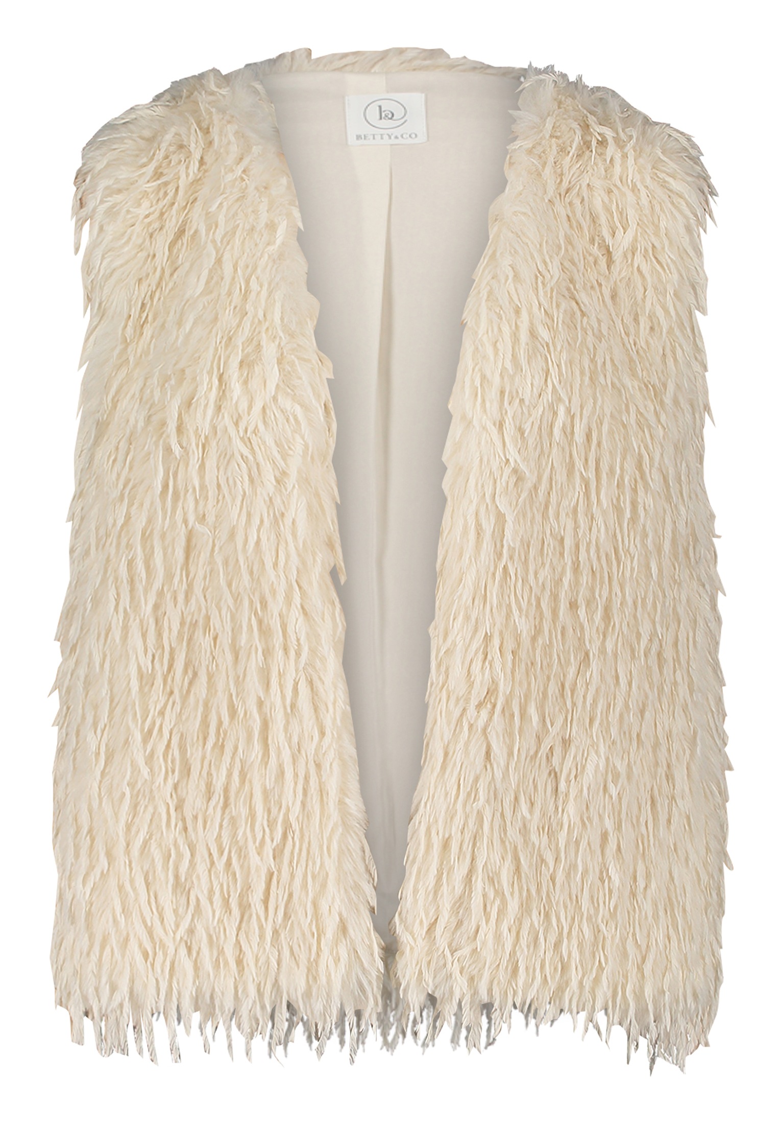 Betty&Co Plüschweste "Damen mit Fransen" günstig online kaufen