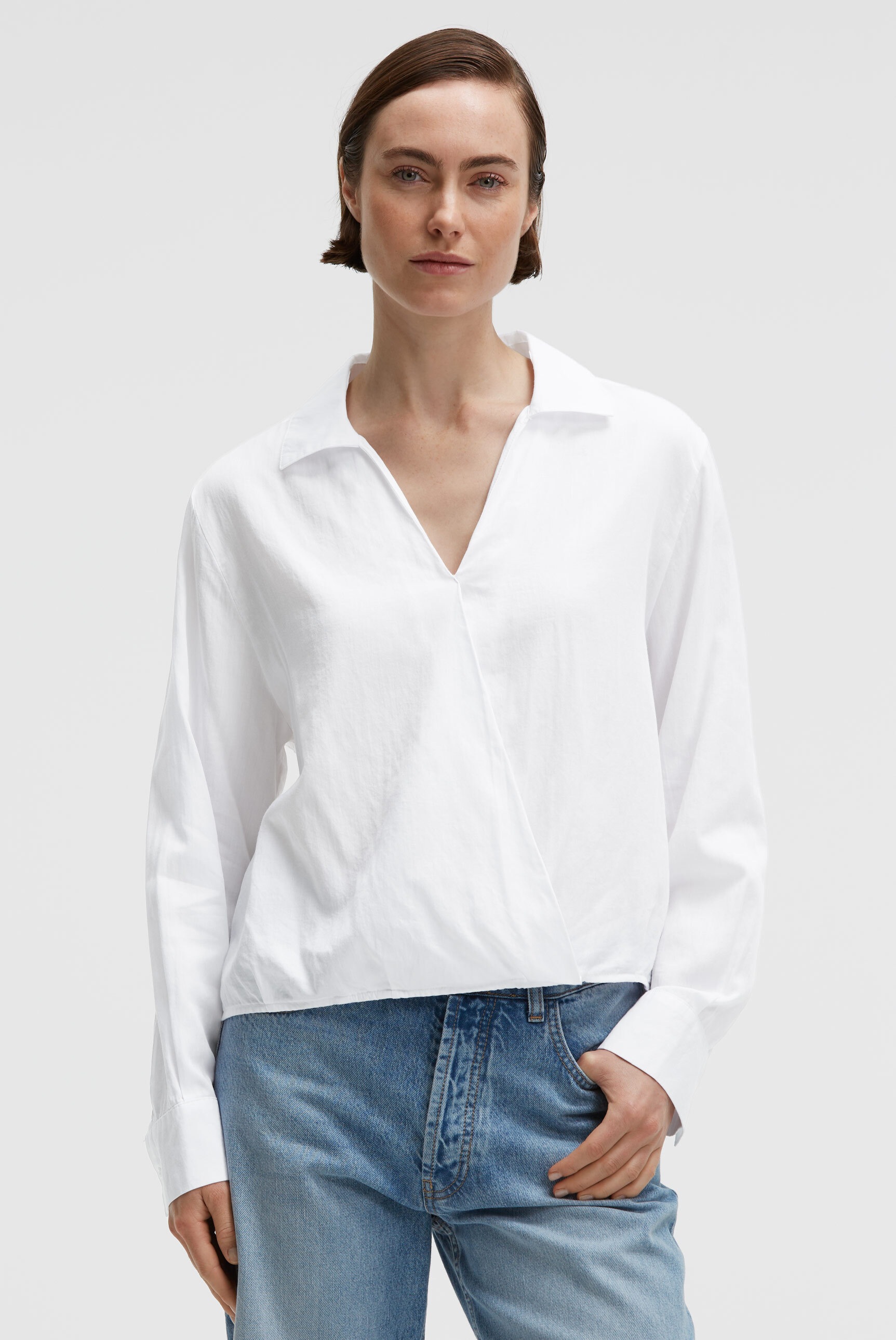 SENSES.THE LABEL Schlupfbluse aus Baumwolle