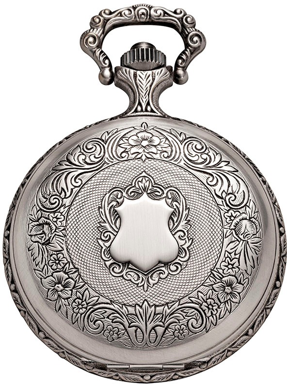 Regent Taschenuhr »P722«, (Set, 2 tlg., mit Kette), Herrenuhr, Handaufzug, Acrylglas