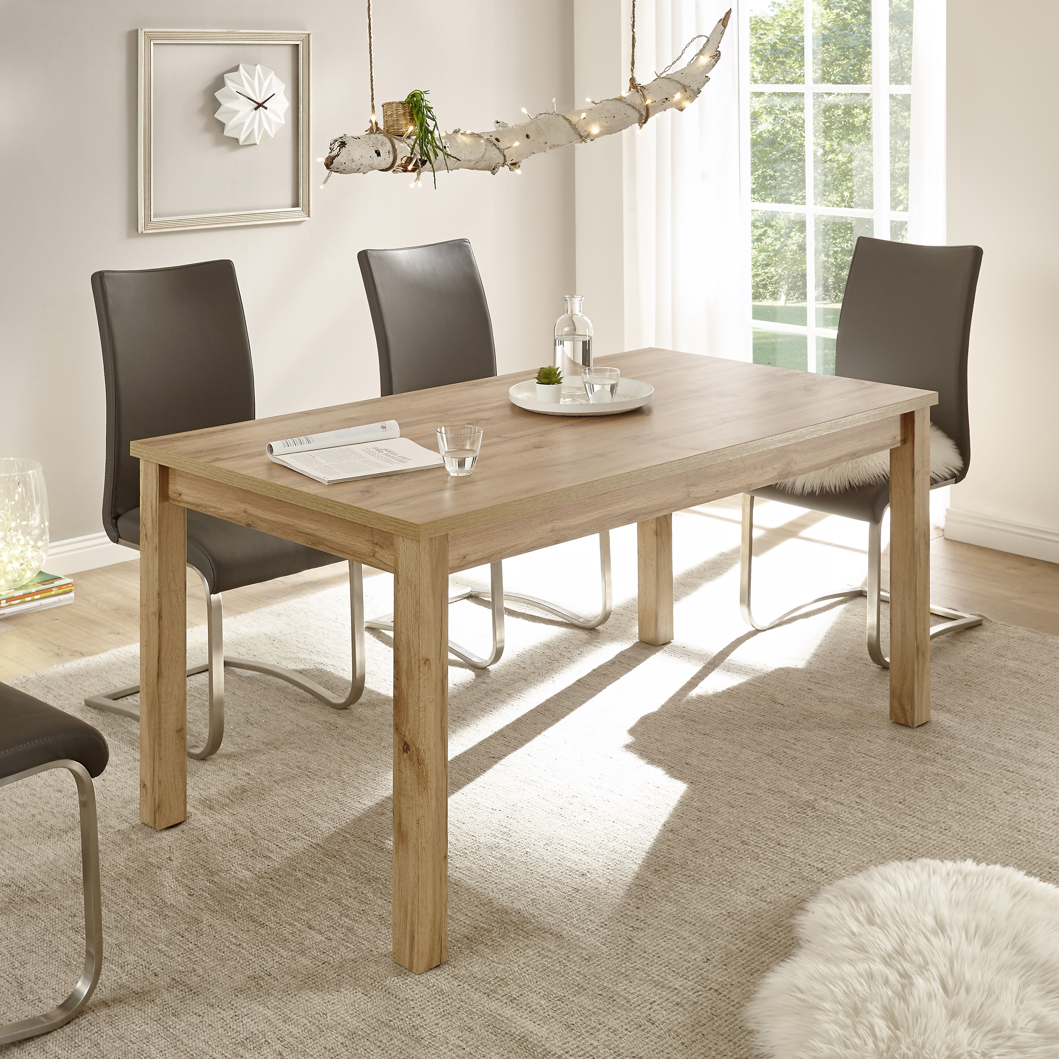 OTTO home Esstisch "Westminster, Tisch im Landhausstil, Wohnzimmertisch, Küchentisch" Holzbeine, vielseitig einsetzbar, zeitlos, 158 cm breit