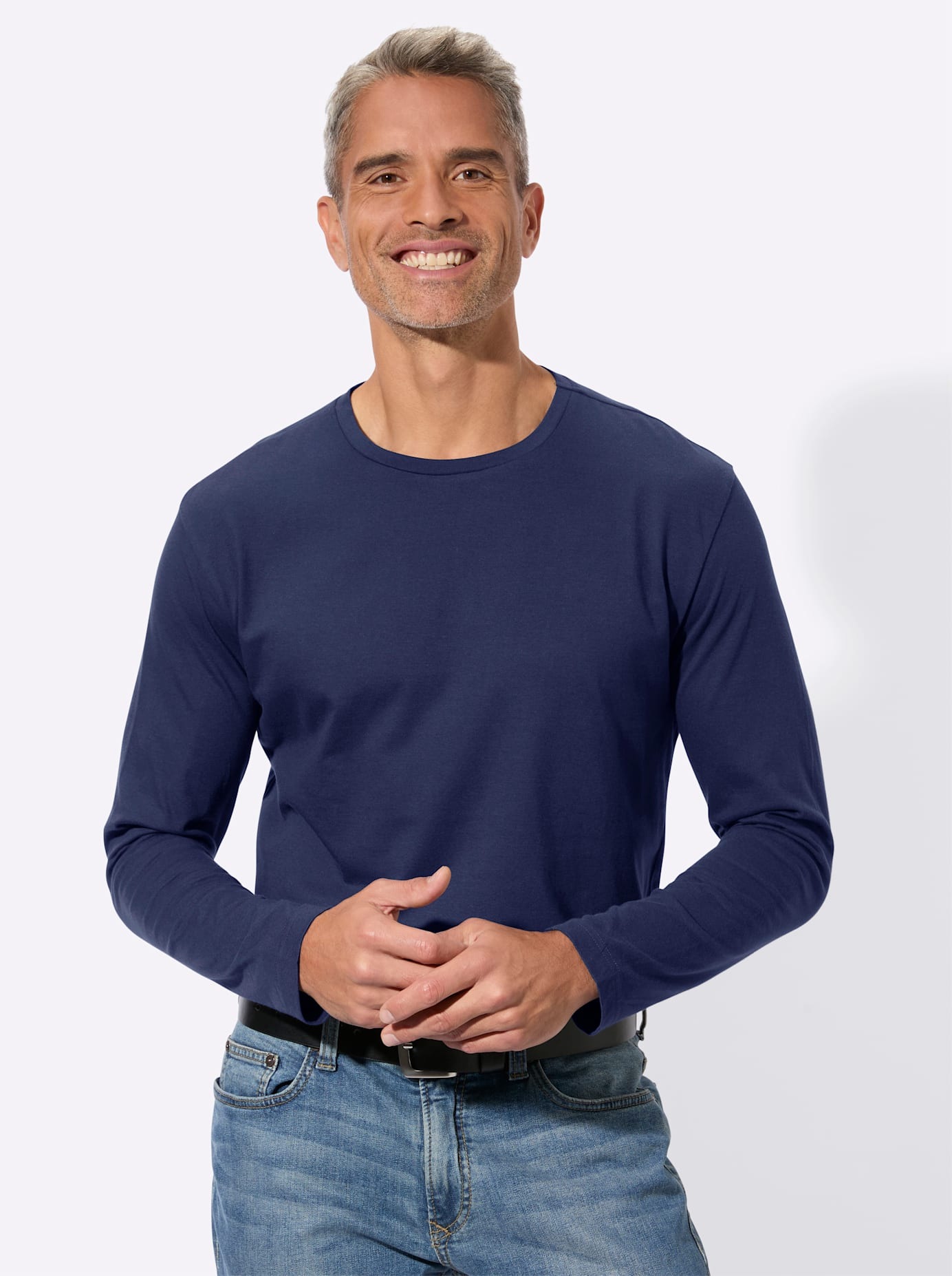 Langarmshirt "Rundhals-Shirt" 1