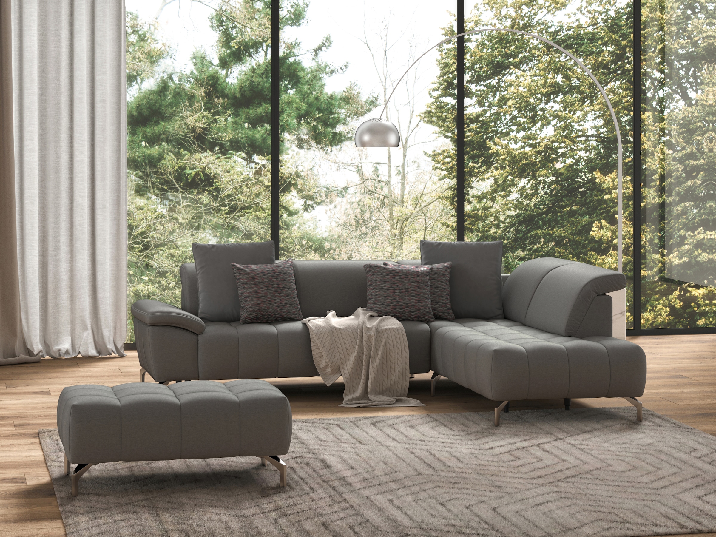 sit&more Hocker »Cool«, mit silberfarbenen Füßen
