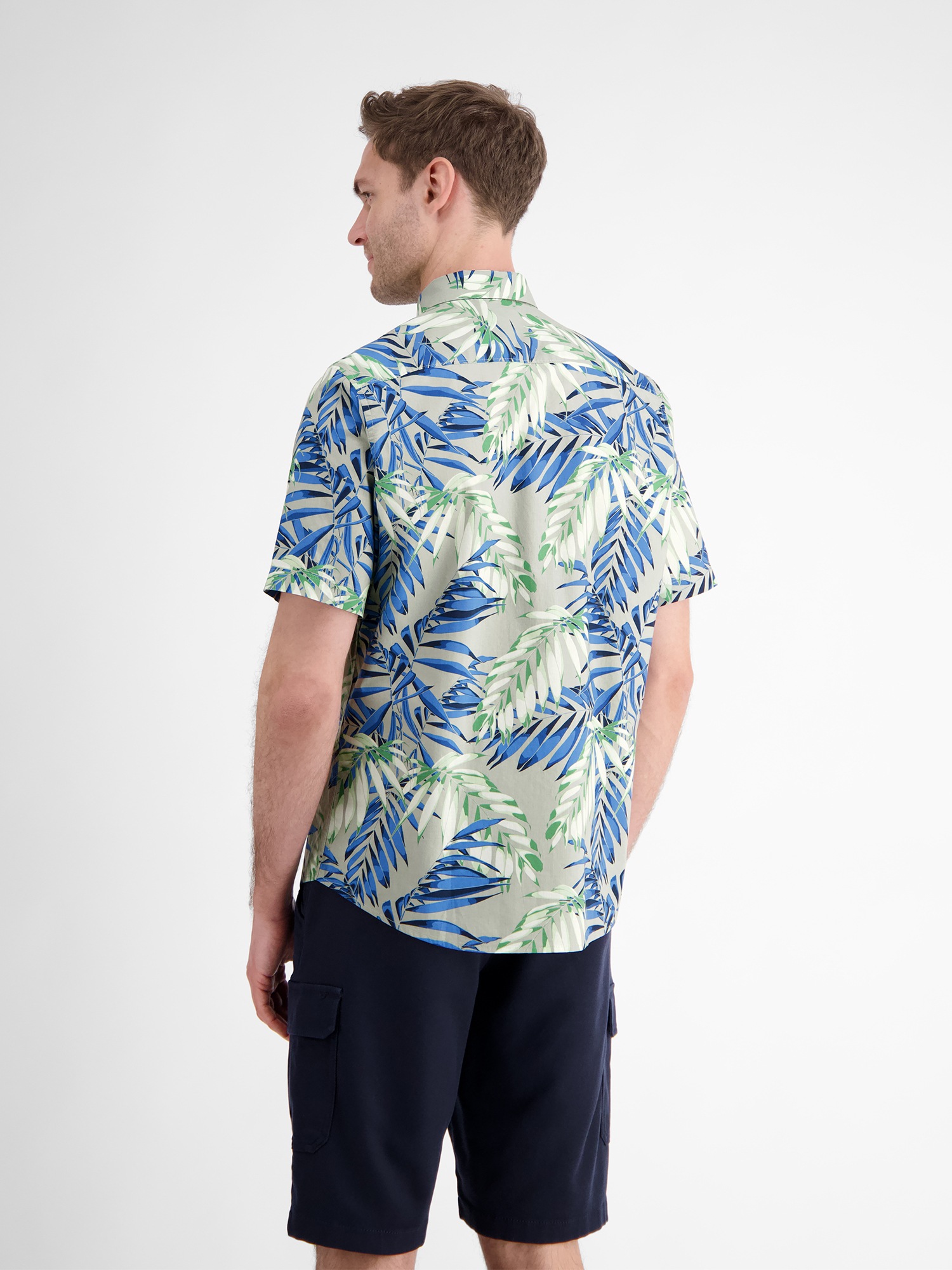 LERROS Kurzarmhemd »LERROS Hawaiihemd, floral gemustert«
