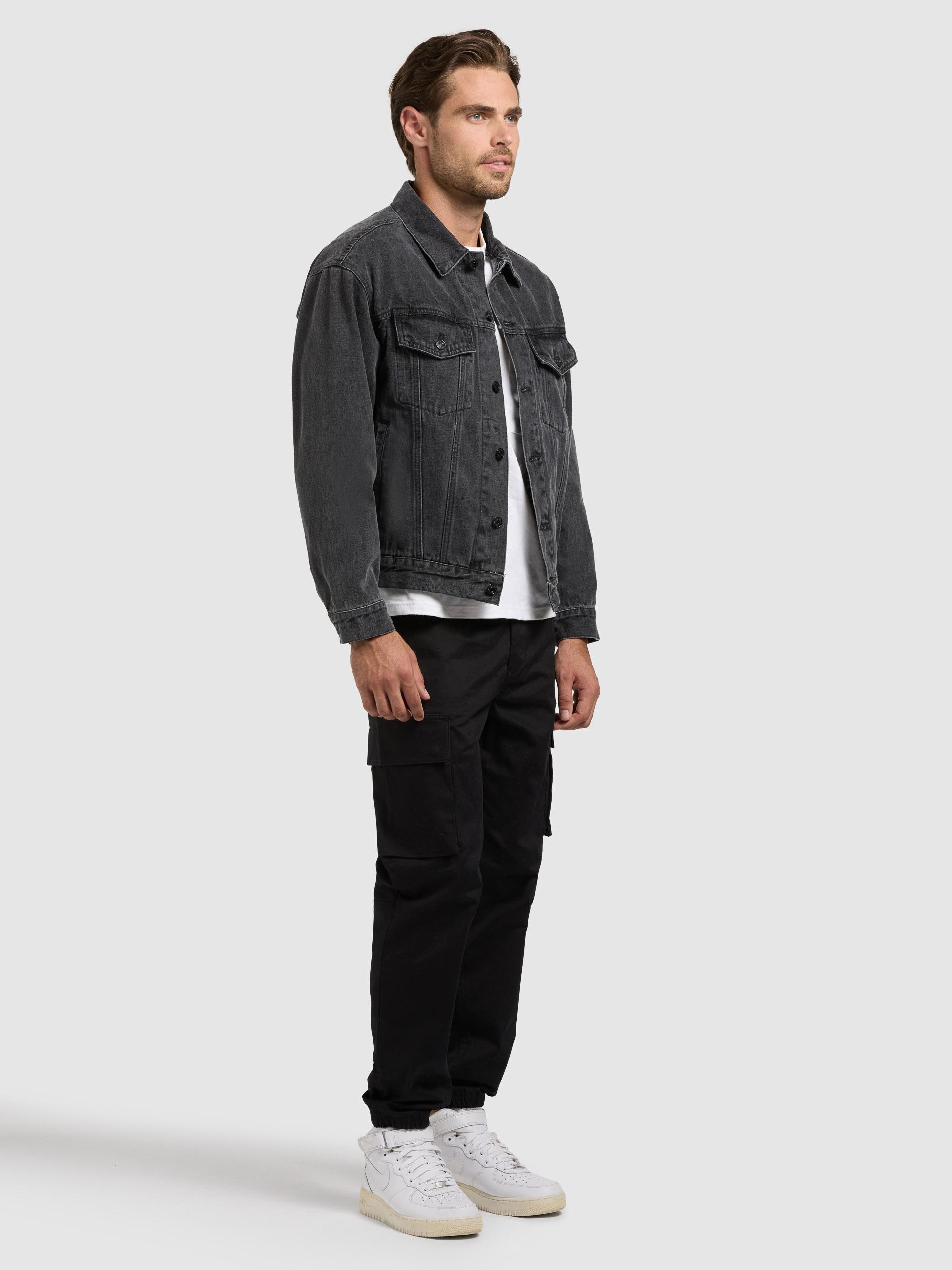 khujo Jeansjacke »Jokin« mit Kapuze Herren Denim-Jacke mit Sweat-Kapuze