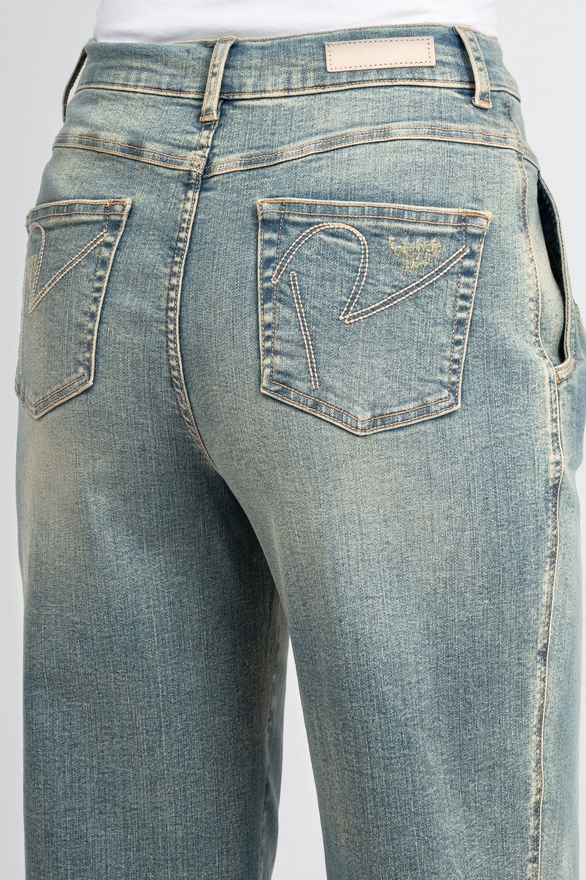 Recover Pants 5-Pocket-Jeans »Jeans«, Mit weitem Bein und Bundfalten