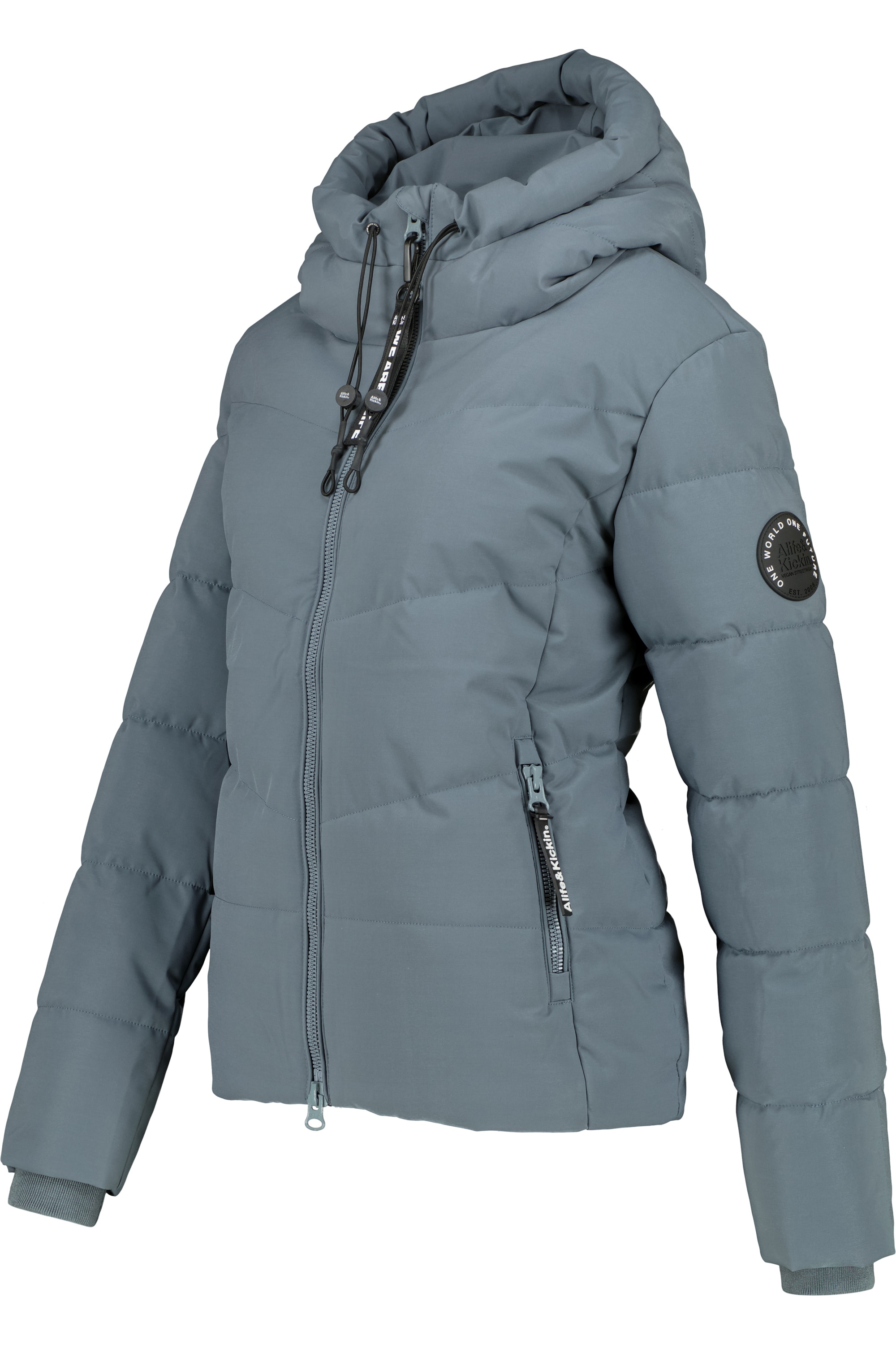 Alife & Kickin Winterjacke »Damen MicaelaAK A«, Kurze warme Jacke mit gefütterten Reißverschlusstaschen und Kapuze