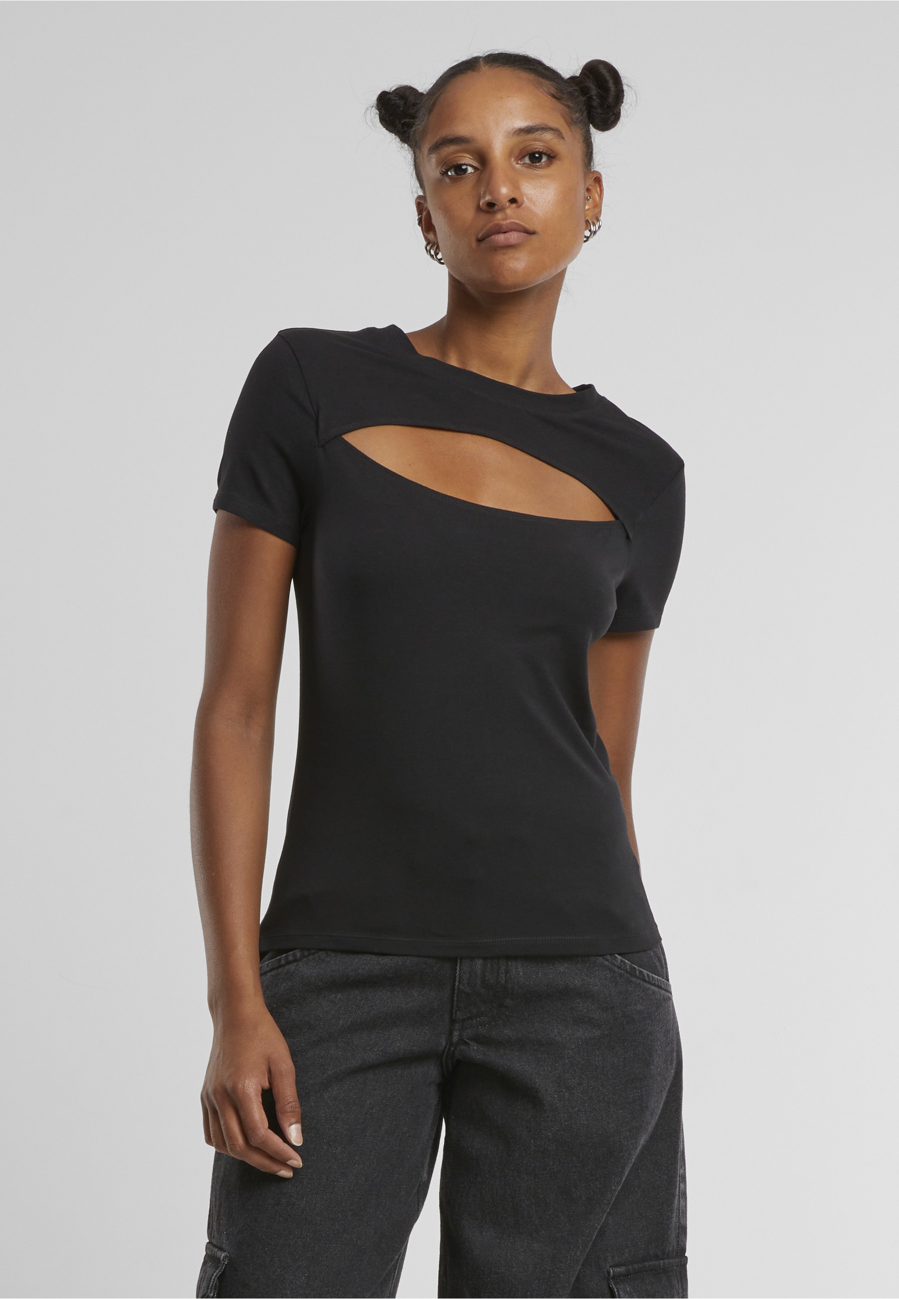 Thumbnail - URBAN CLASSICS T-Shirt "Urban Classics Ladies Short Cut Out Tee" 1 Stk.