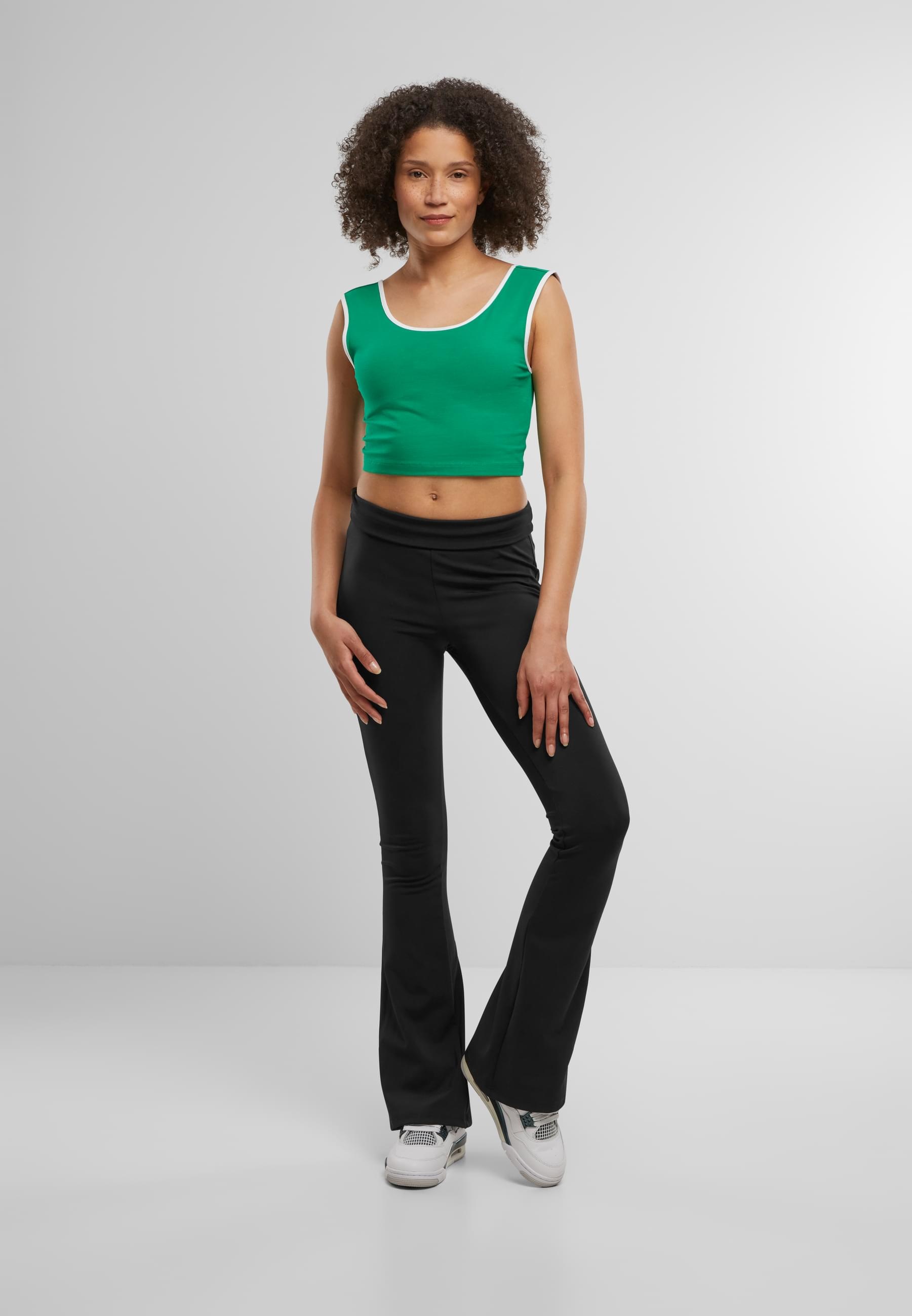 URBAN CLASSICS T-Shirt »Urban Classics Ladies Contrast Cropped Top«, (1 tlg.)
